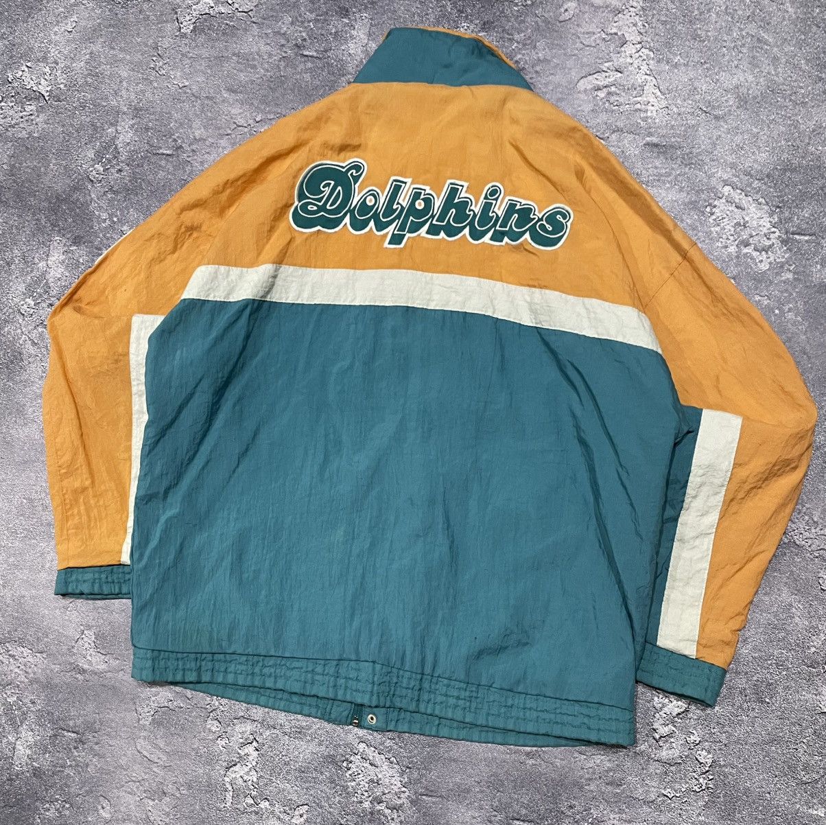 Apex One × NFL × Vintage Vintage 90s NFL Miami Dolphins Apex One Retro Jacket Rare Size US XL / EU 56 / 4 - 2 Thumbnail