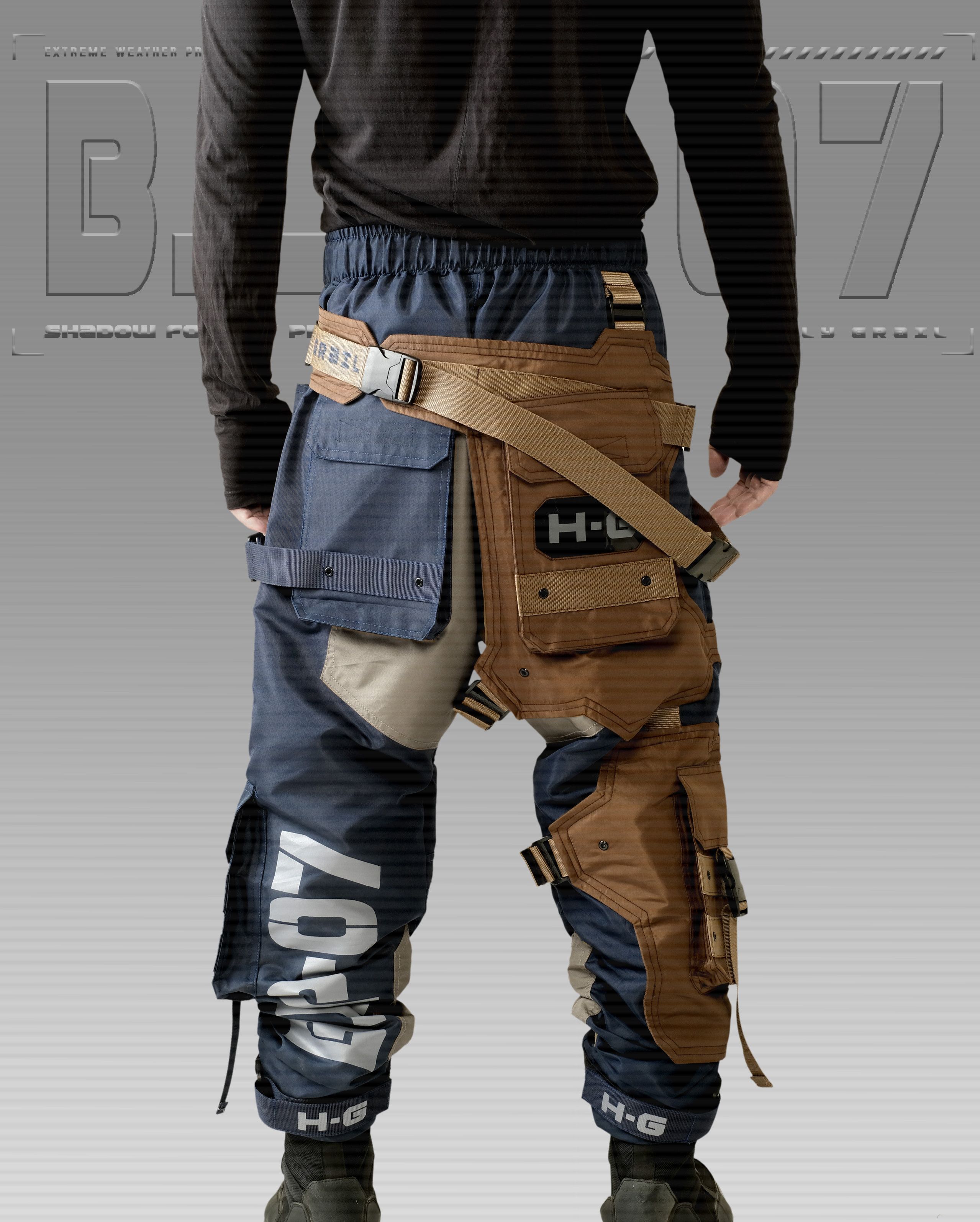 Hi Tec H-G PRO-TECH-TOR "SHADOW FORCE" TECHWEAR CYBERPUNK HOLYGRAIL Size US 34 / EU 50 - 5 Thumbnail