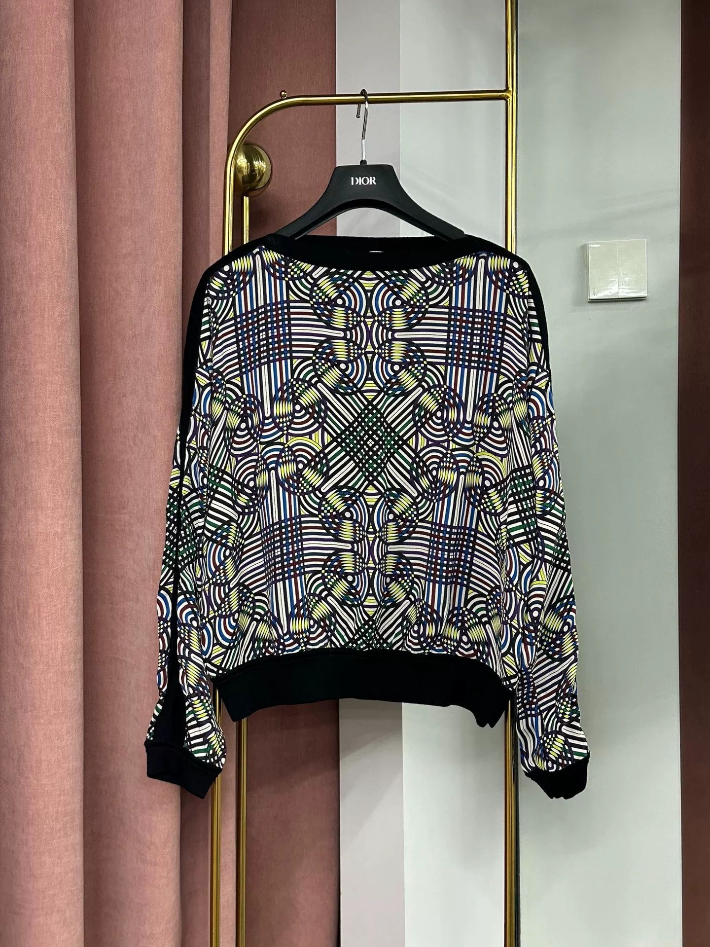 Hermes Hermes Silk Printed Long Sleeve Top Size US M / EU 48-50 / 2 - 1 Thumbnail