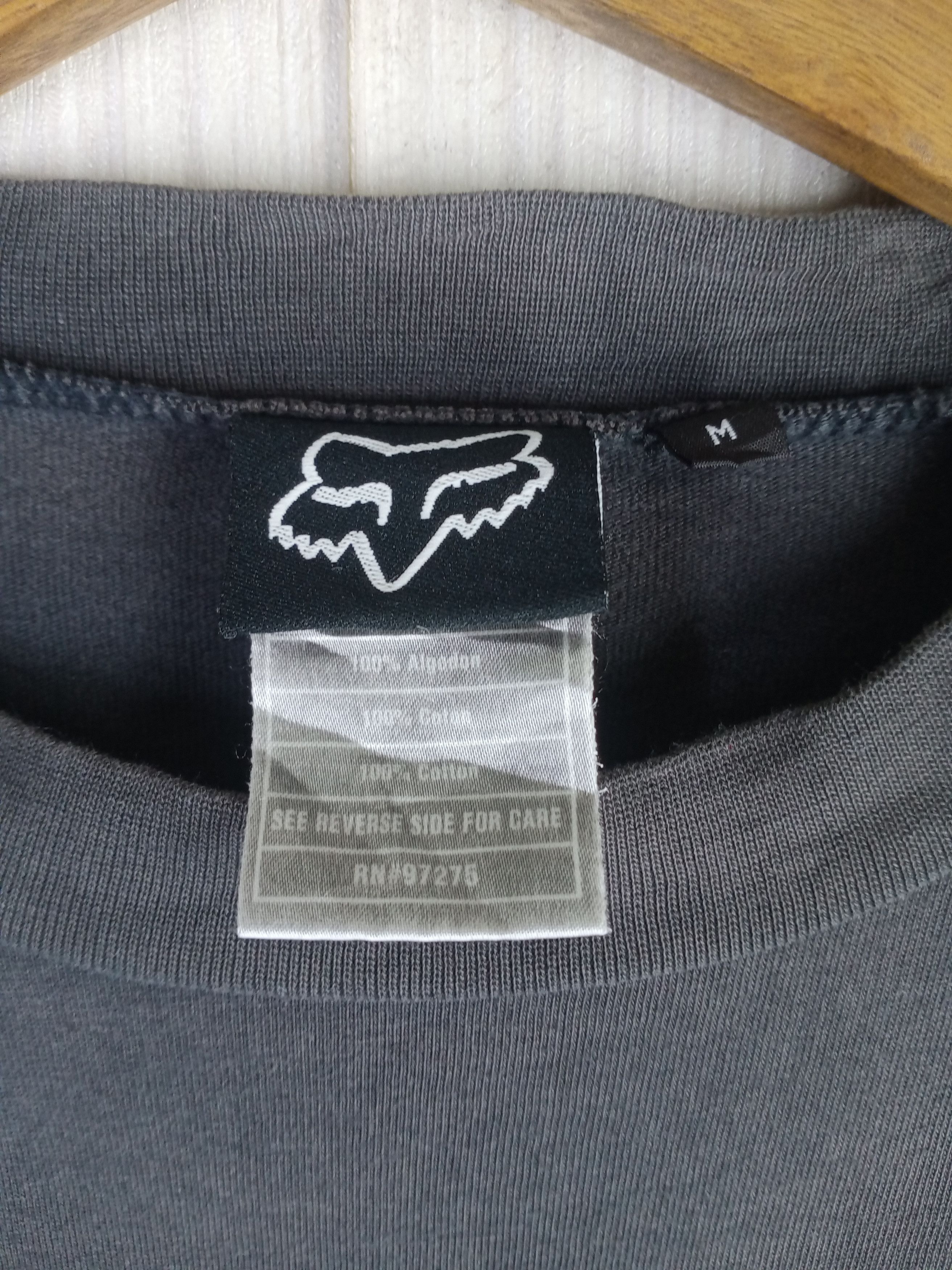 Fox Racing Rare Vintage 90s Fox Racing Big Logo Long Sleeve Tshirt Size US L / EU 52-54 / 3 - 7 Thumbnail