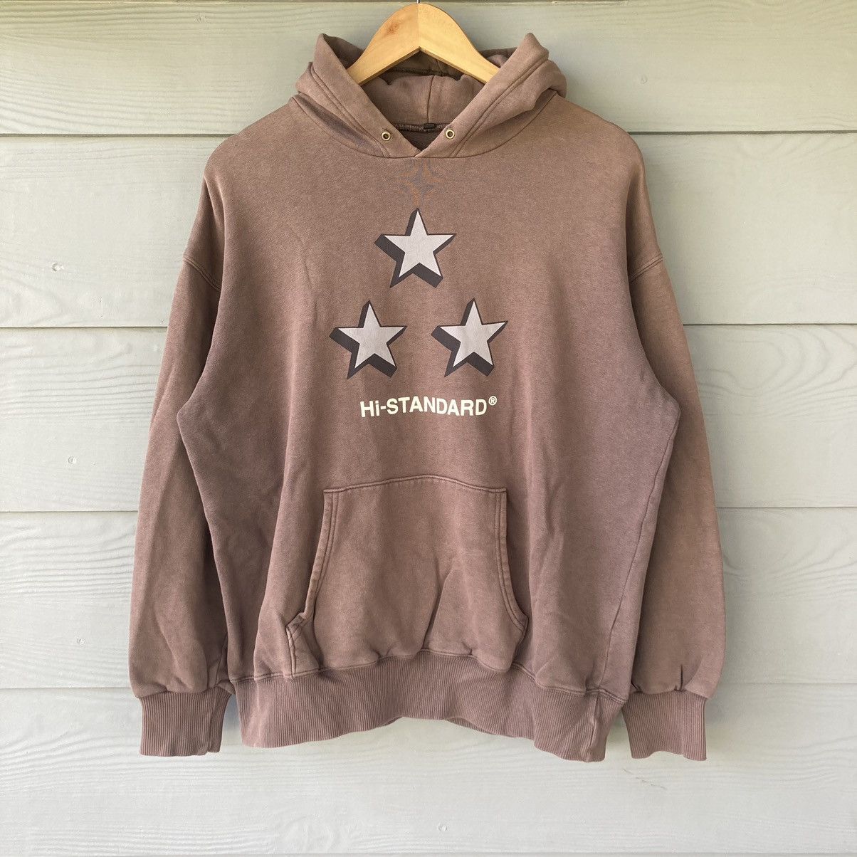 Vintage Hi-Standard Punk Band Brown Hoodie