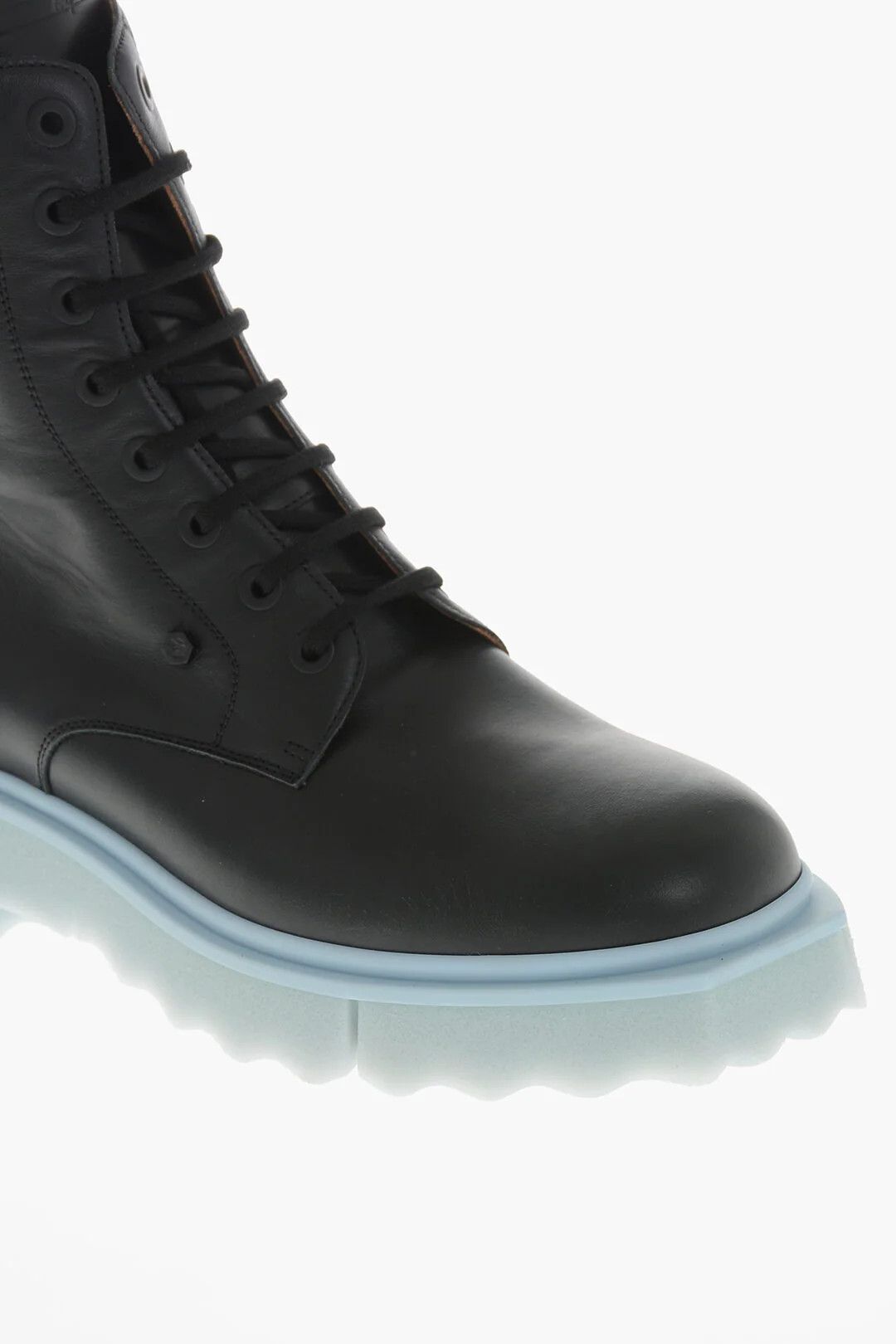 Off-White og1mm0426 Leather Combat Boots in Black Size US 9 / EU 42 - 4 Thumbnail