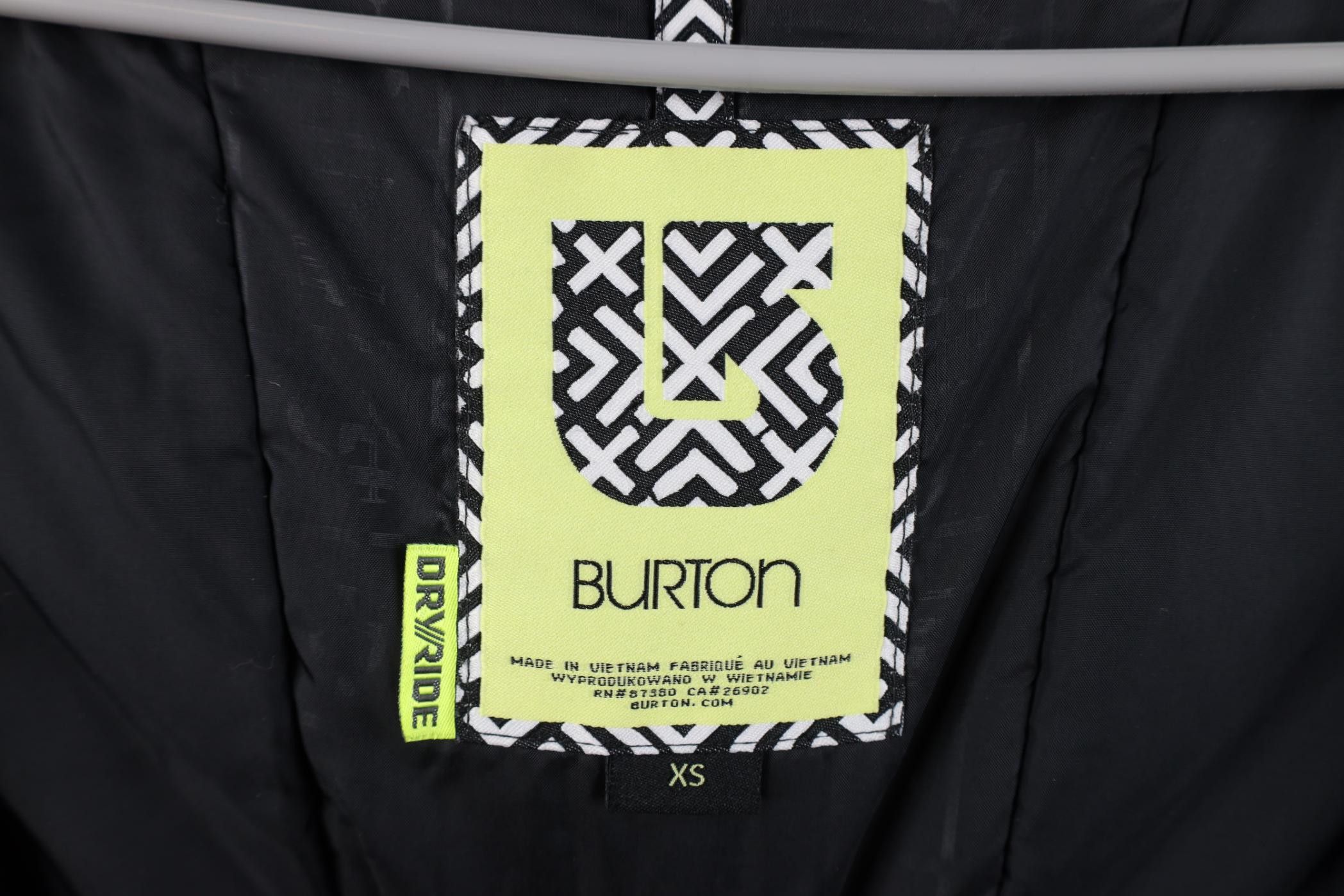 Burton Burton DryRide Spell Out Color Block Hooded Snowboard Jacket Size XS / US 0-2 / IT 36-38 - 10 Thumbnail