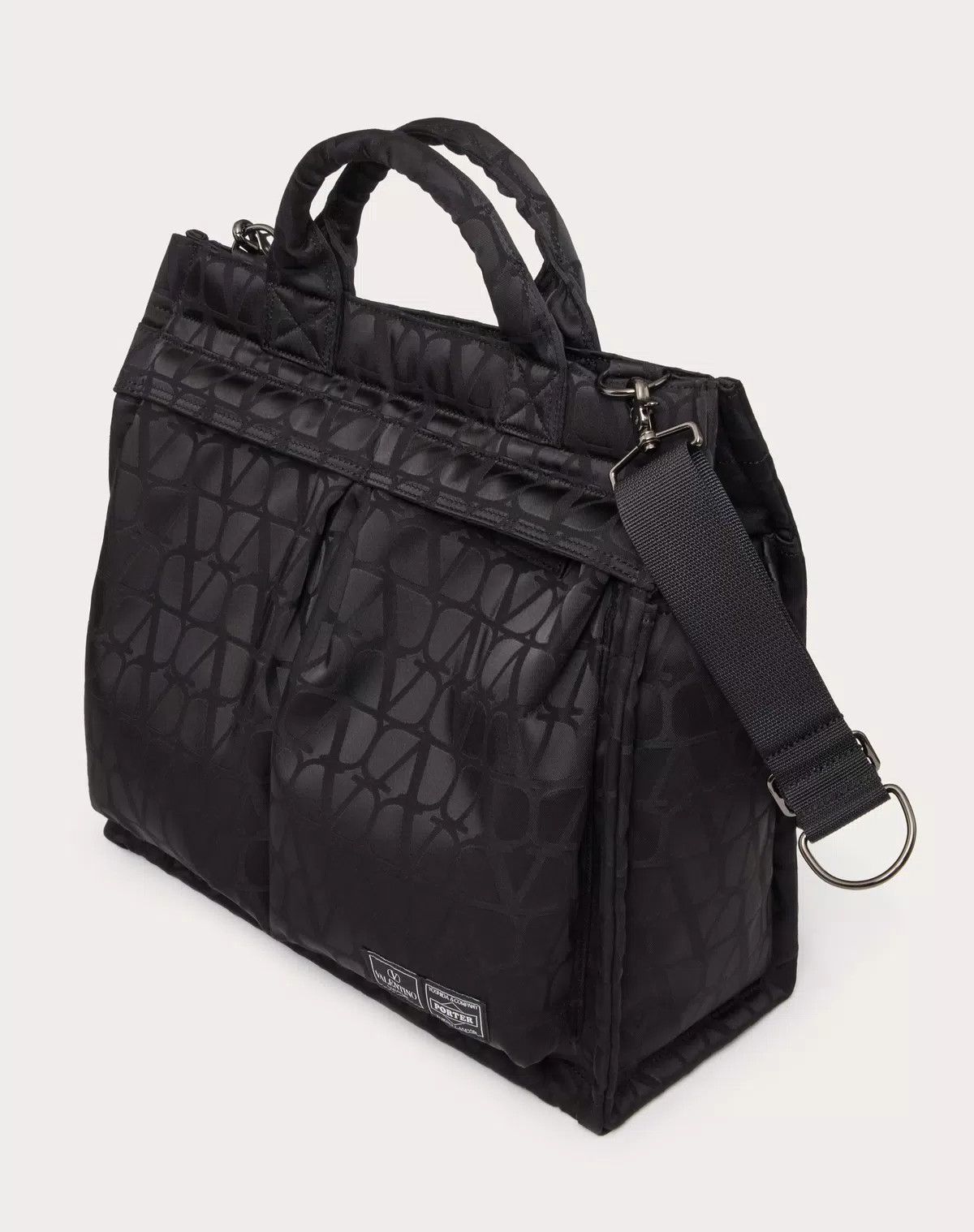 Valentino oc11z0725 Size: OS/ Porter 2way Vertical Tote Bag in Black Size ONE SIZE - 5 Thumbnail