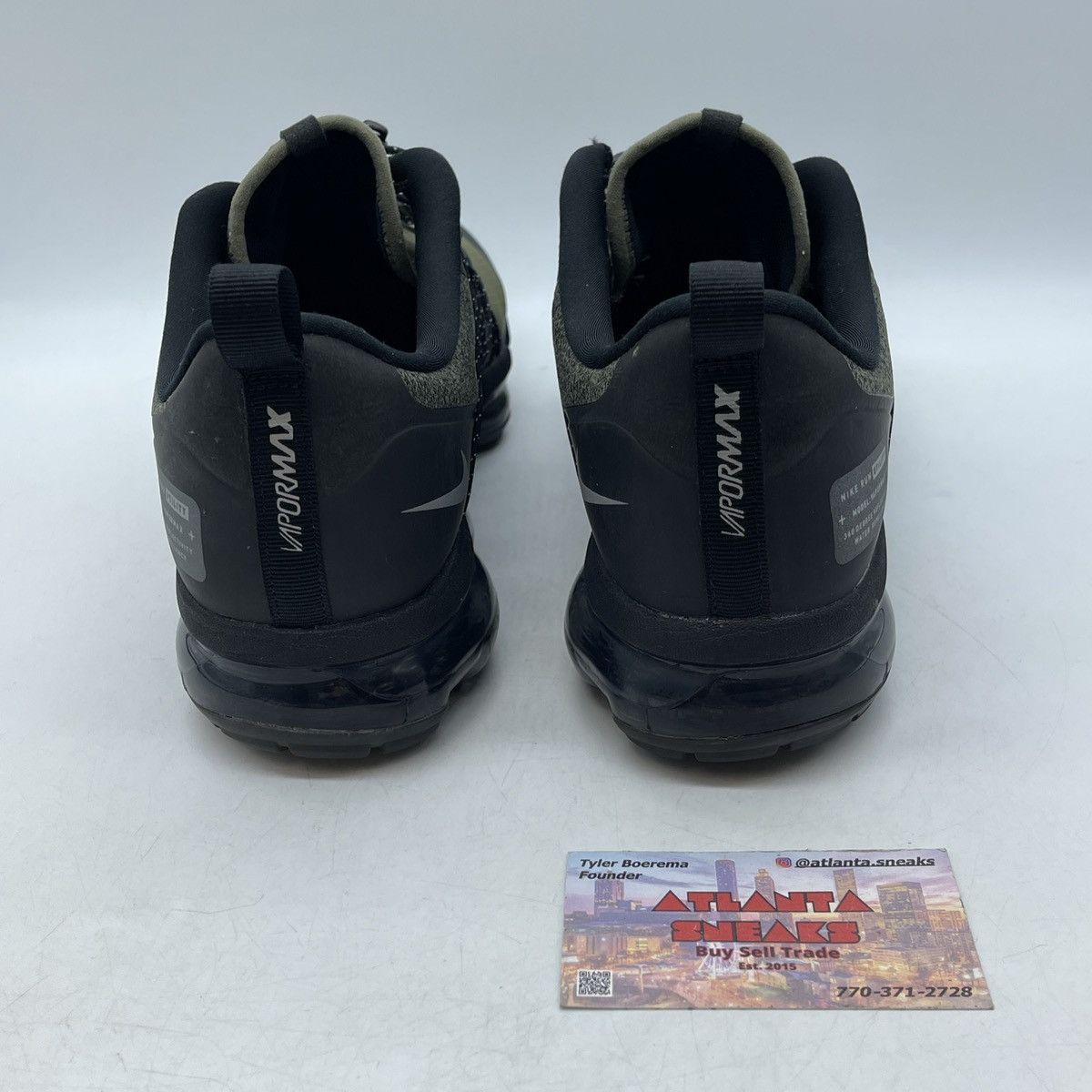 Nike Air vapormax run medium olive Size US 9.5 / EU 42-43 - 3 Thumbnail