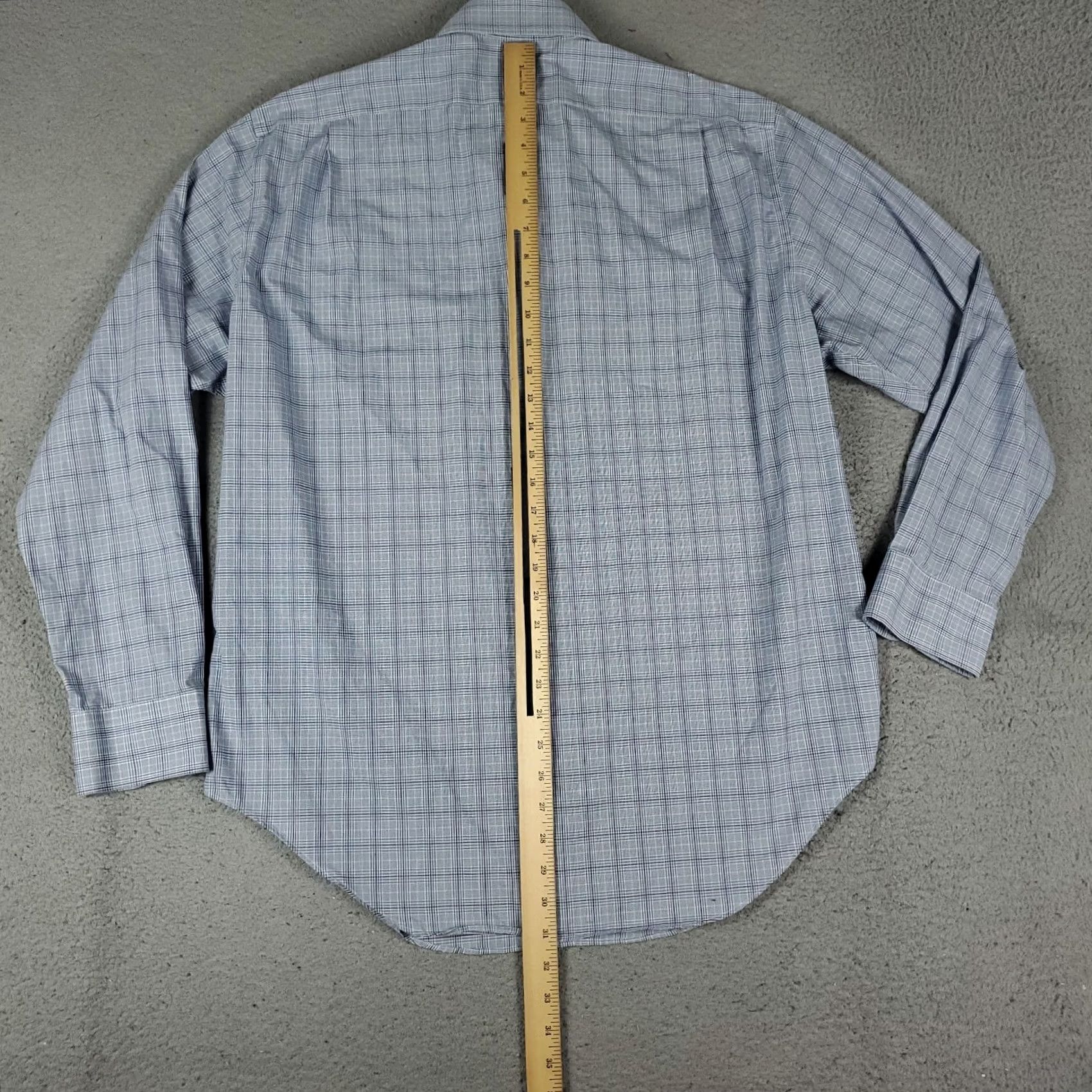 Ralph Lauren Ralph Lauren Shirt Mens 16.5 Blue Plaid Dress Button Up Long Sleeve Size 46R - 3 Thumbnail
