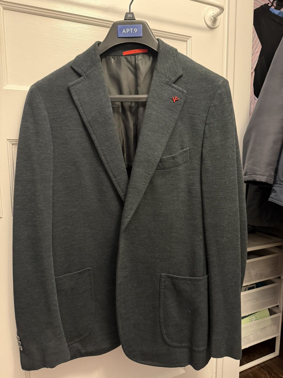 Isaia ISAIA Napoli Wool Blazer US 40 IT 50 Green Made in Italy Size 40R - 1 Thumbnail