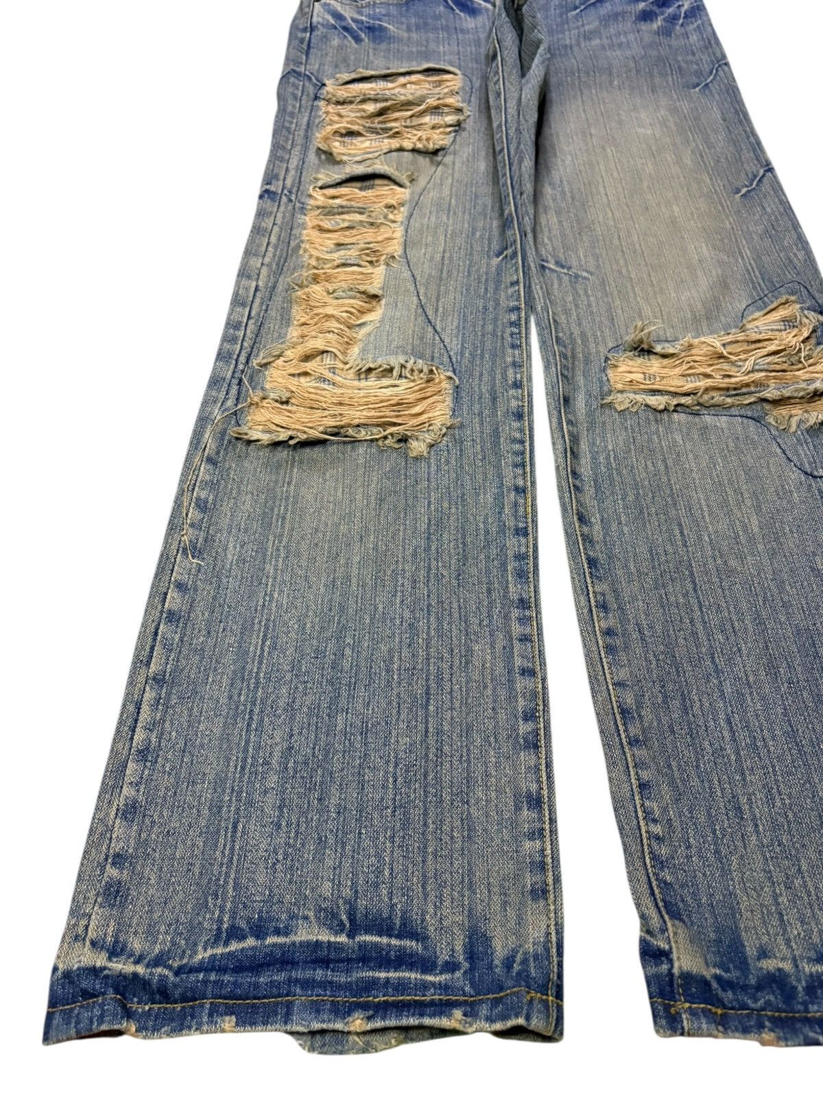 Japanese Brand Vintage Japanese Brand Rusty Distressed Loose Jeans Size US 33 - 6 Thumbnail