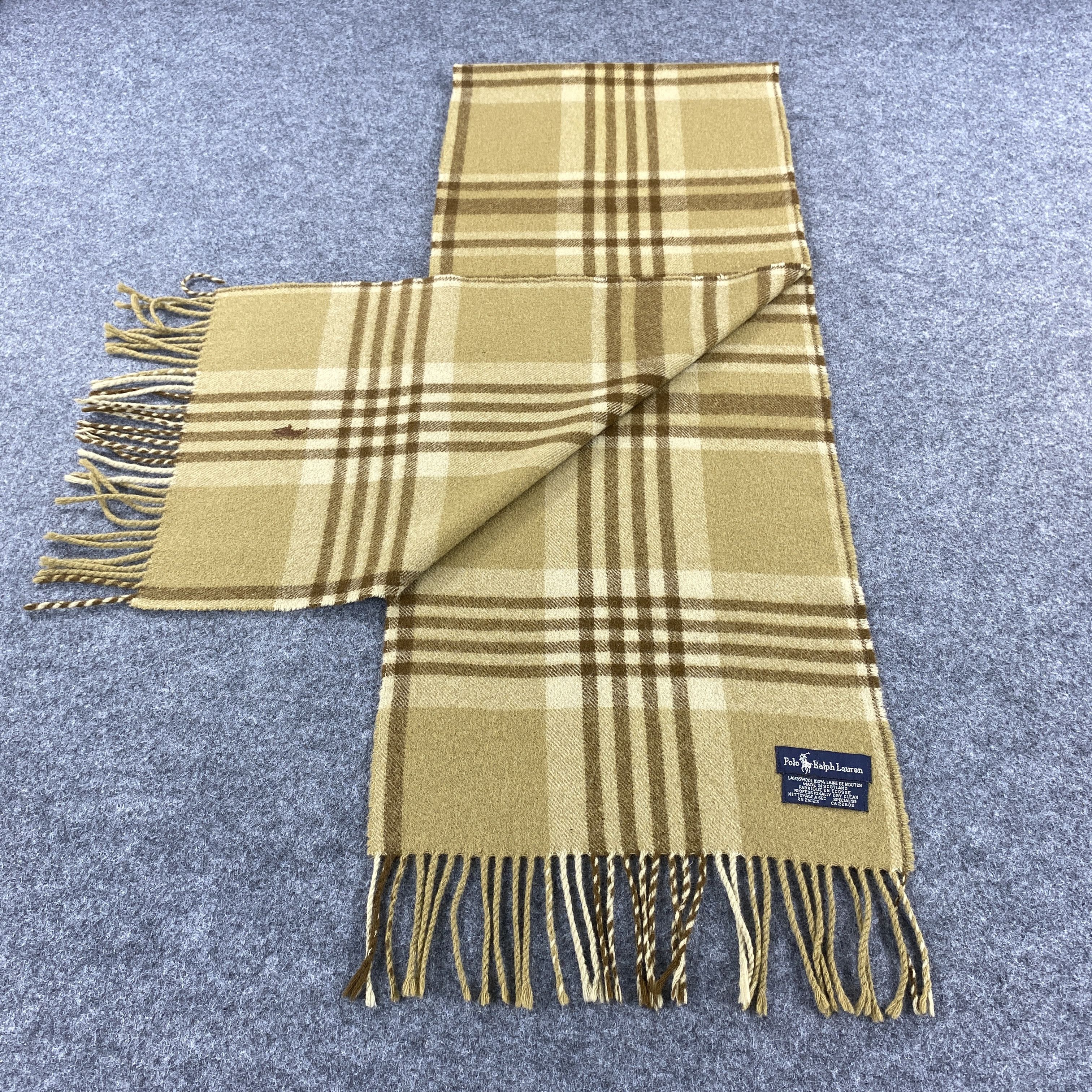 Polo Ralph Lauren × Vintage GF10560 Polo Ralph Lauren Scarf Neck Wear Muffler Nova Check Size ONE SIZE - 7 Thumbnail