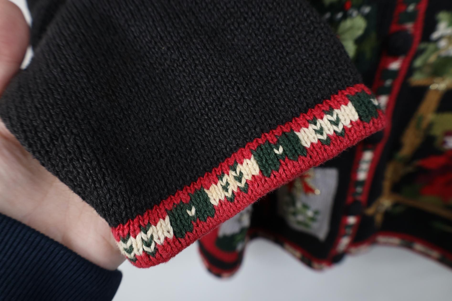 Vintage Vintage 90s Streetwear Flower Bird Christmas Sweater Size L / US 10 / IT 46 - 7 Thumbnail