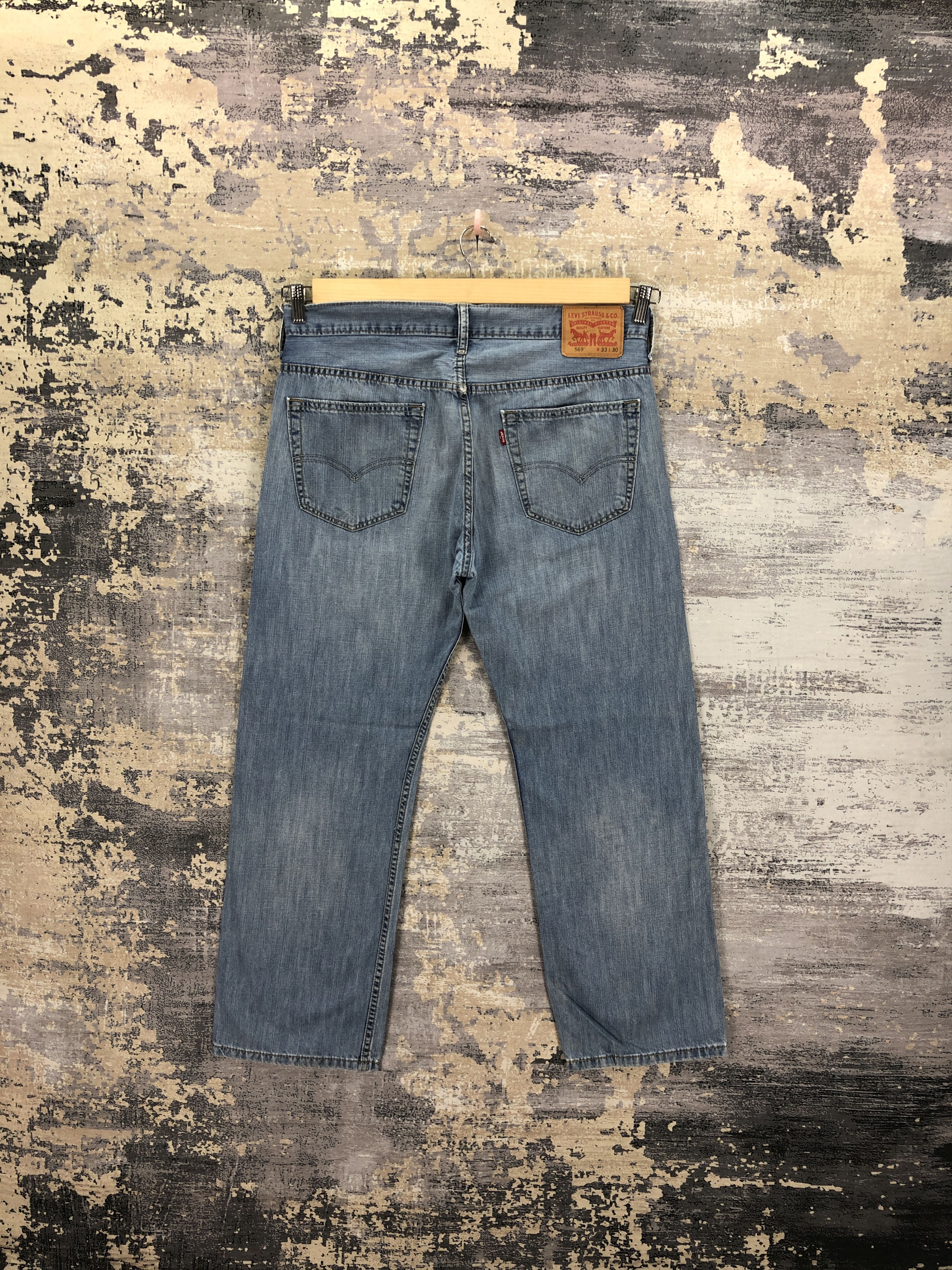 Levi's Vintage Levis 569 Baggy Blue Jeans Levi's Faded Denim Size US 34 / EU 50 - 2 Thumbnail