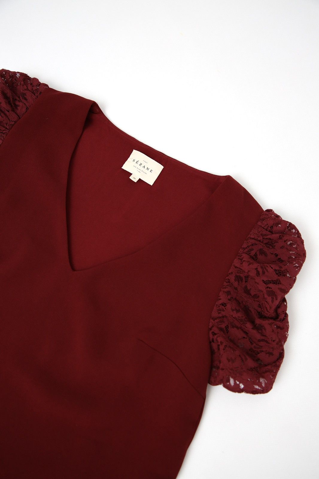 Other SEZANE Chlo Purple Blouse Shirt Size EU 36 Size S / US 4 / IT 40 - 4 Thumbnail