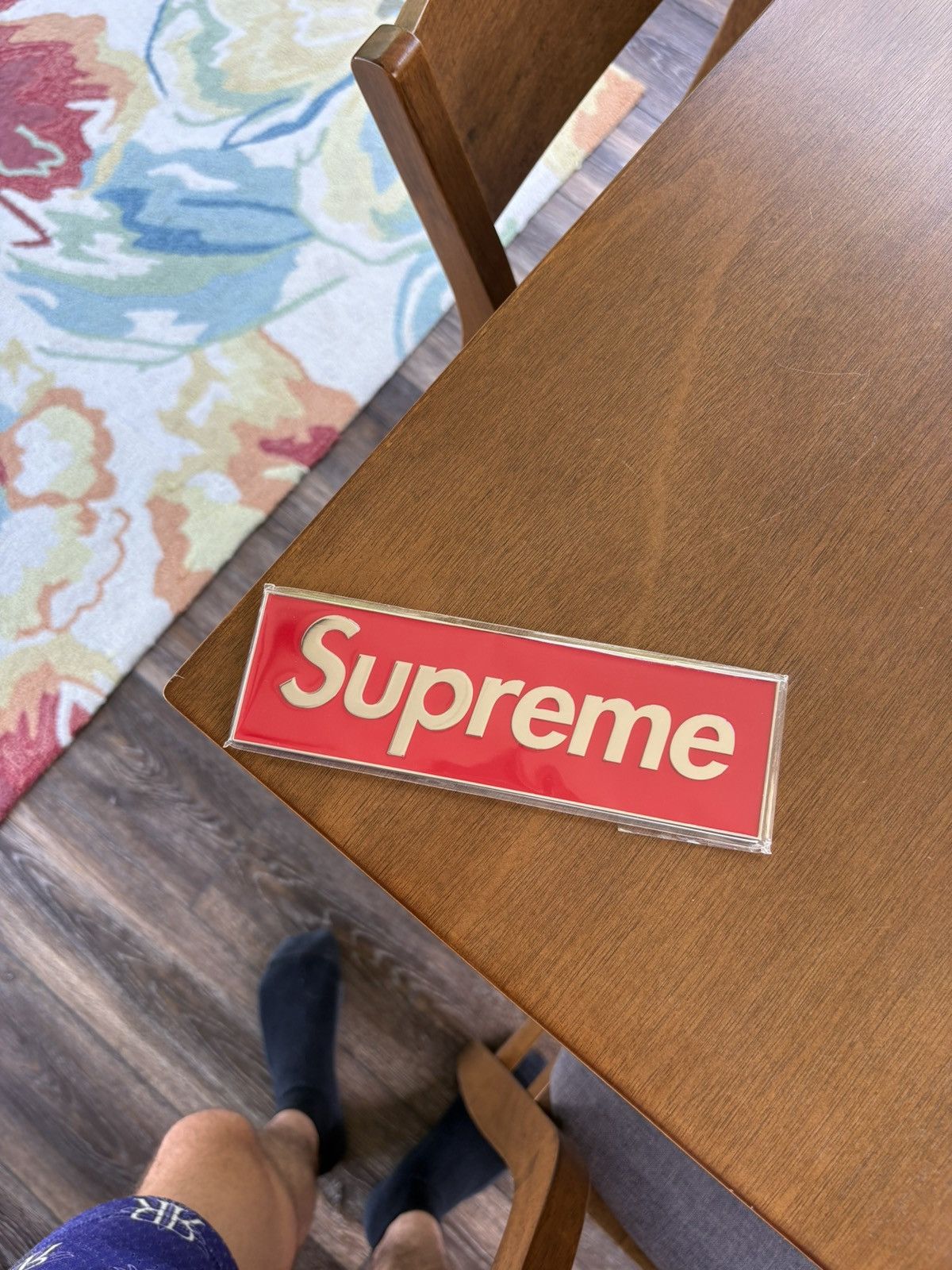 Supreme Supreme Box Logo Car Emblem FW25 Red Size ONE SIZE - 1 Thumbnail