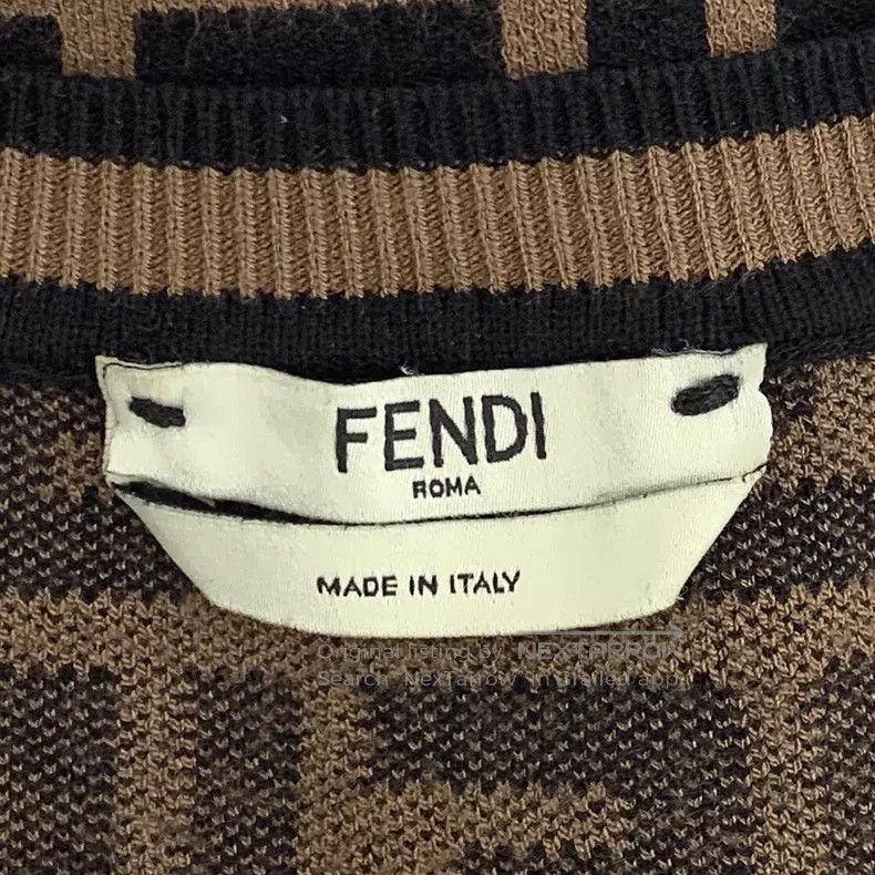 Fendi Fendi Dark brown double F vintage full-print round neck sh Size M / US 6-8 / IT 42-44 - 5 Thumbnail
