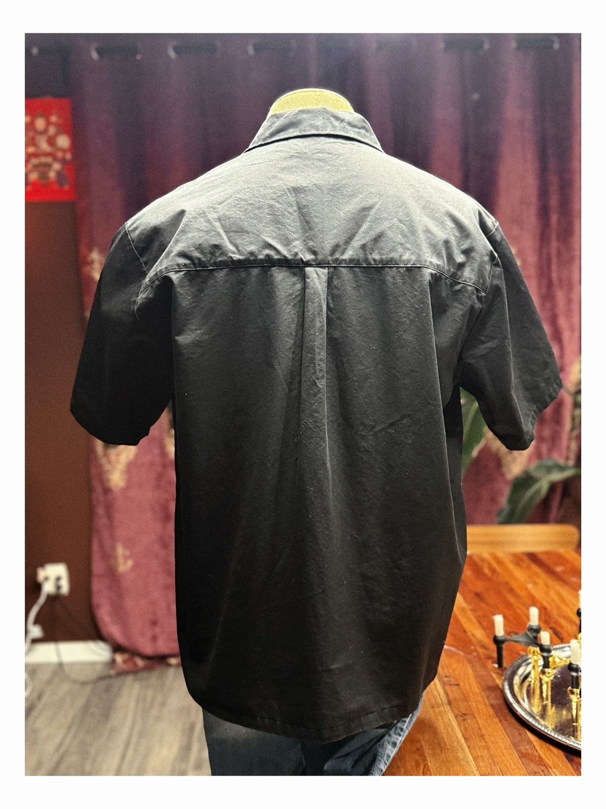 Other 🖤 Black Embroidered Button-Up Shirt 🖤 Size US M / EU 48-50 / 2 - 6 Thumbnail