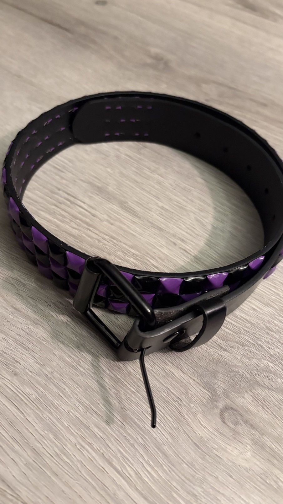 Hot Topic Purple emo belt Size 30 - 3 Thumbnail
