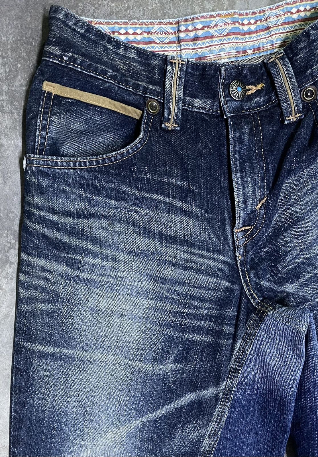 Edwin × Japanese Brand × Vintage Flare Jeans Japan Edwin Lightning Wash Bellbottom Size US 30 / EU 46 - 5 Thumbnail