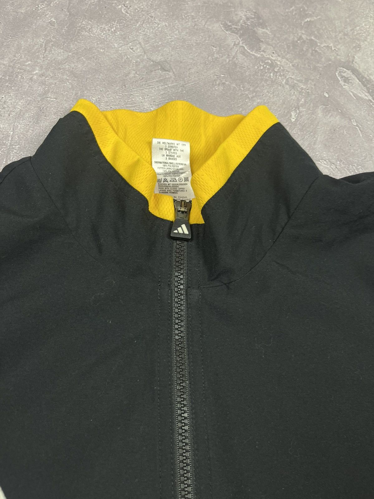 Adidas Vintage Adidas Soccer Jacket Yellow/Black SV POLICH/SCHLEICH Size US L / EU 52-54 / 3 - 9 Thumbnail