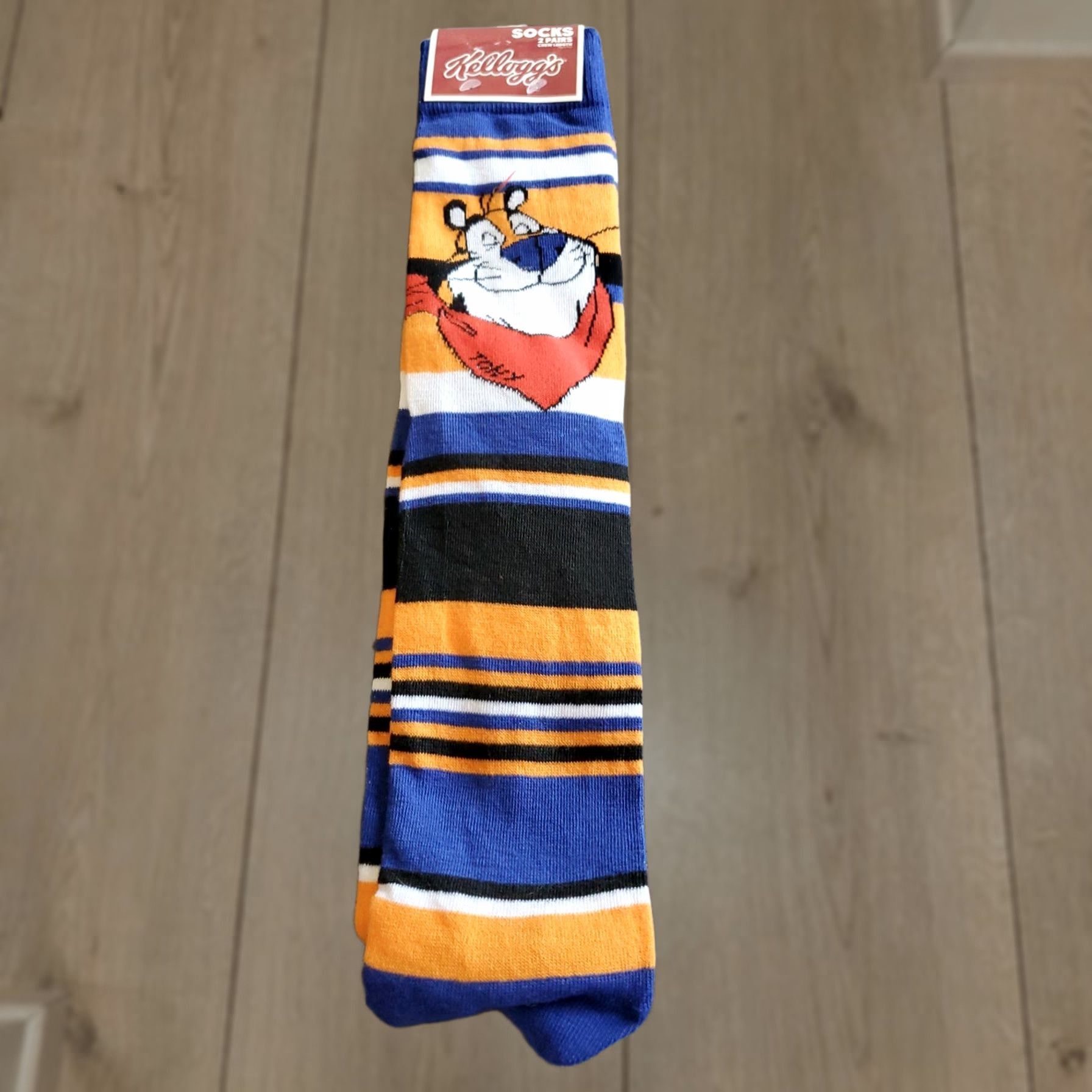 Vintage Kellogg's Frosted Flakes & Fruit Loops NEW Striped Socks 2pk Shoe SZ 6-10 NEW Size ONE SIZE - 1 Thumbnail