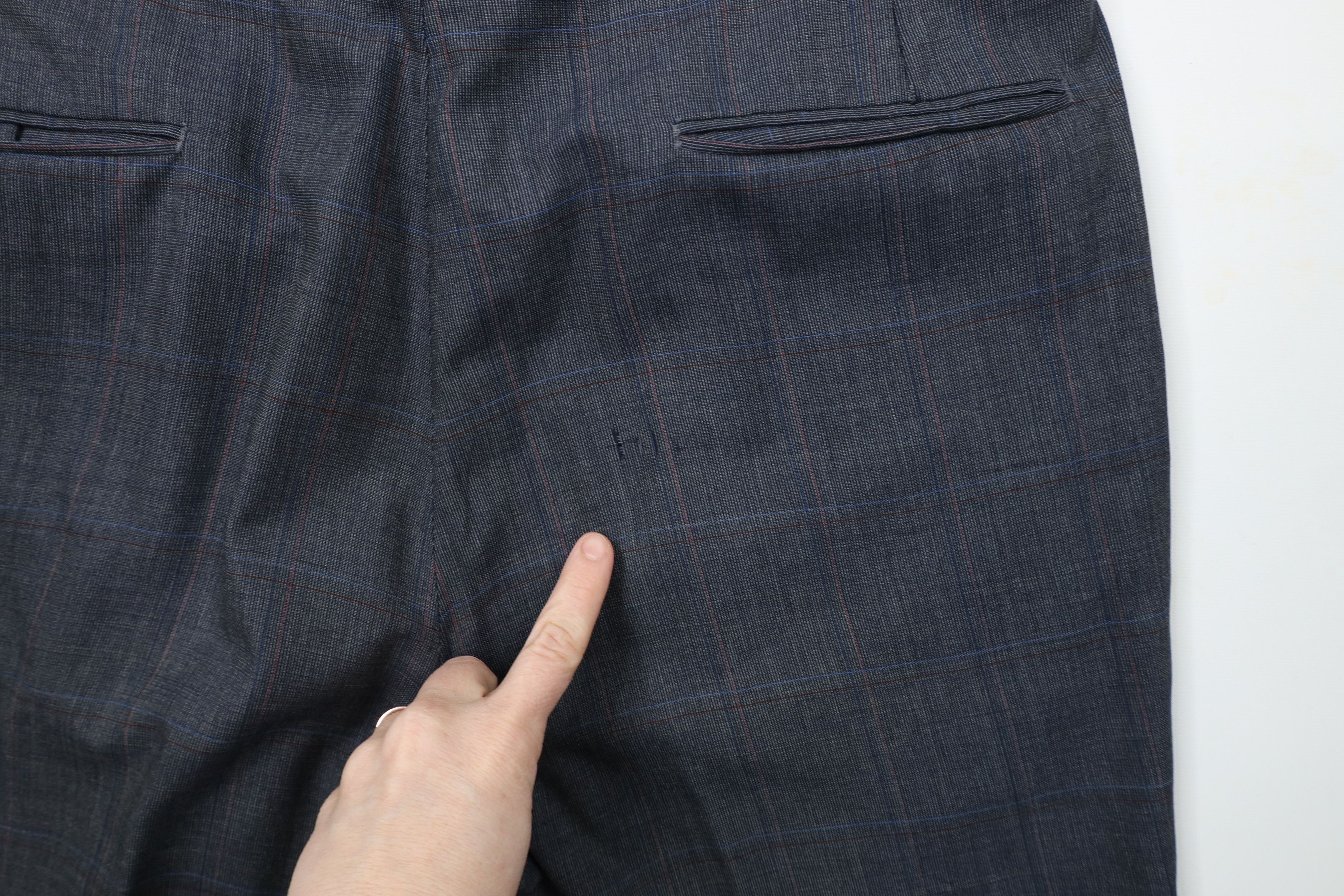 Vintage Vintage 70s Streetwear Cuffed Wide Leg Chino Pants Plaid Size US 34 / EU 50 - 13 Thumbnail