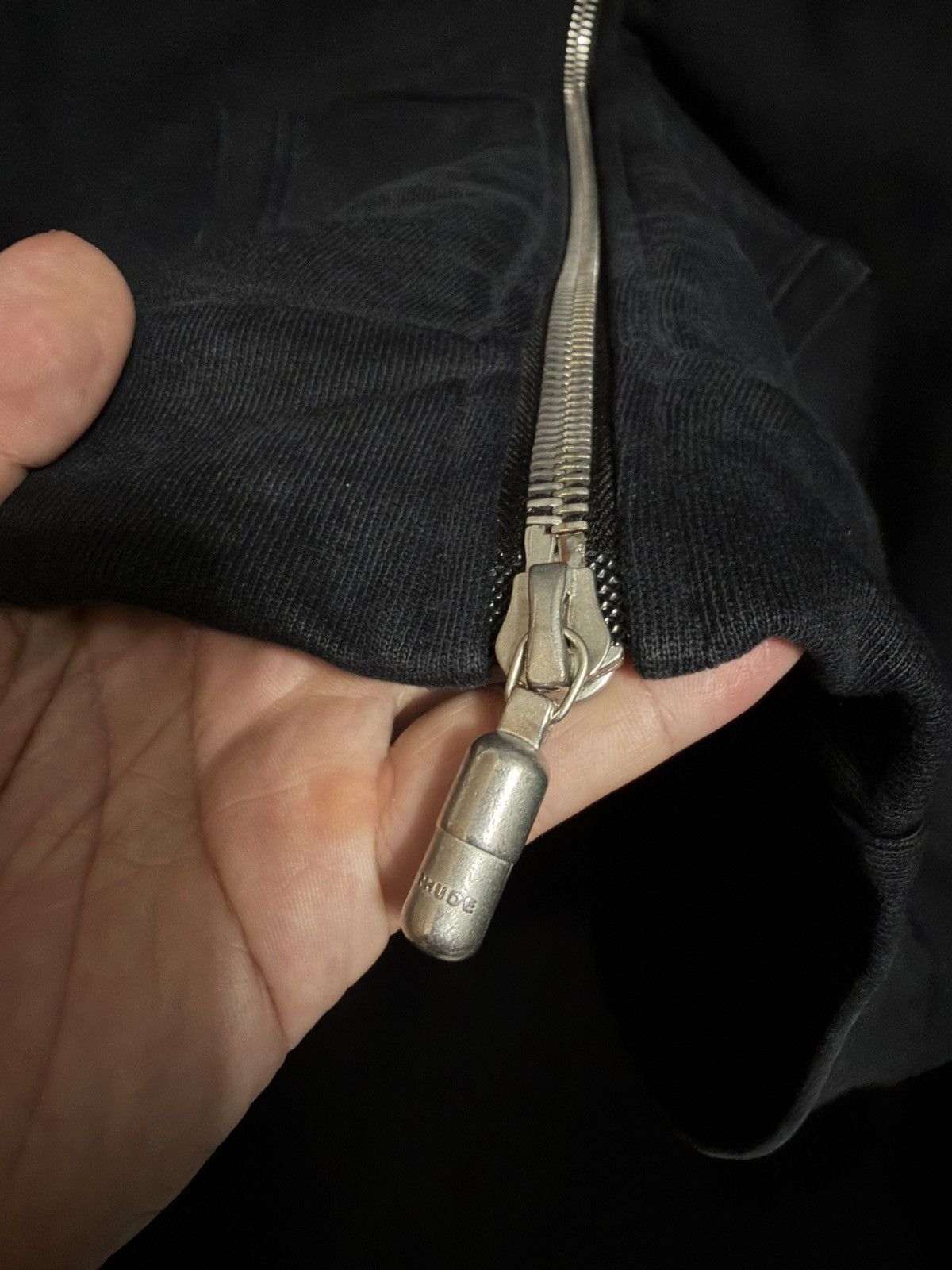 Rhude Fumar Mata Zip Up in Vintage Black Size US M / EU 48-50 / 2 - 4 Thumbnail