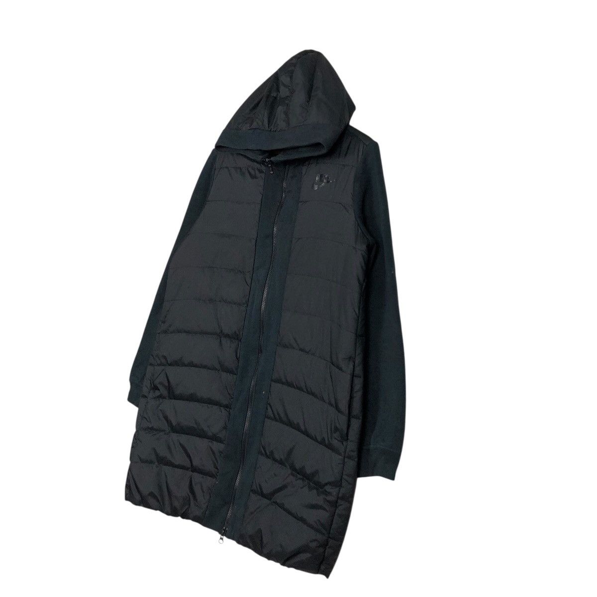 Nike 📌Rich Black Running Quilted Puffer Jacket Nike Hoodie Size US L / EU 52-54 / 3 - 3 Thumbnail