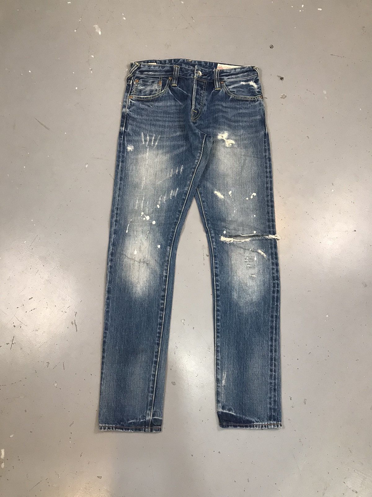 Japanese Brand × Vintage Vintage Evisu 2017 distressed straight denim Size US 30 / EU 46 - 1 Thumbnail