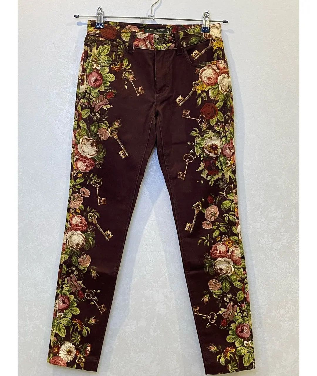 Dolce & Gabbana o1y0925 Casual Pant in Multicolor Size 26" / US 2 / IT 38 - 4 Thumbnail