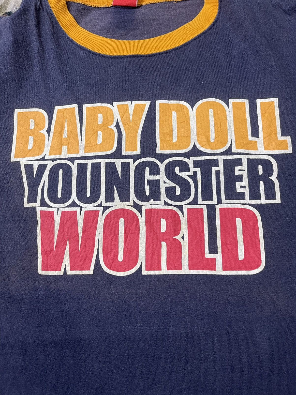 Japanese Brand Baby Doll Youngster World Ringer Tshirt Streetwear Size US M / EU 48-50 / 2 - 11 Thumbnail