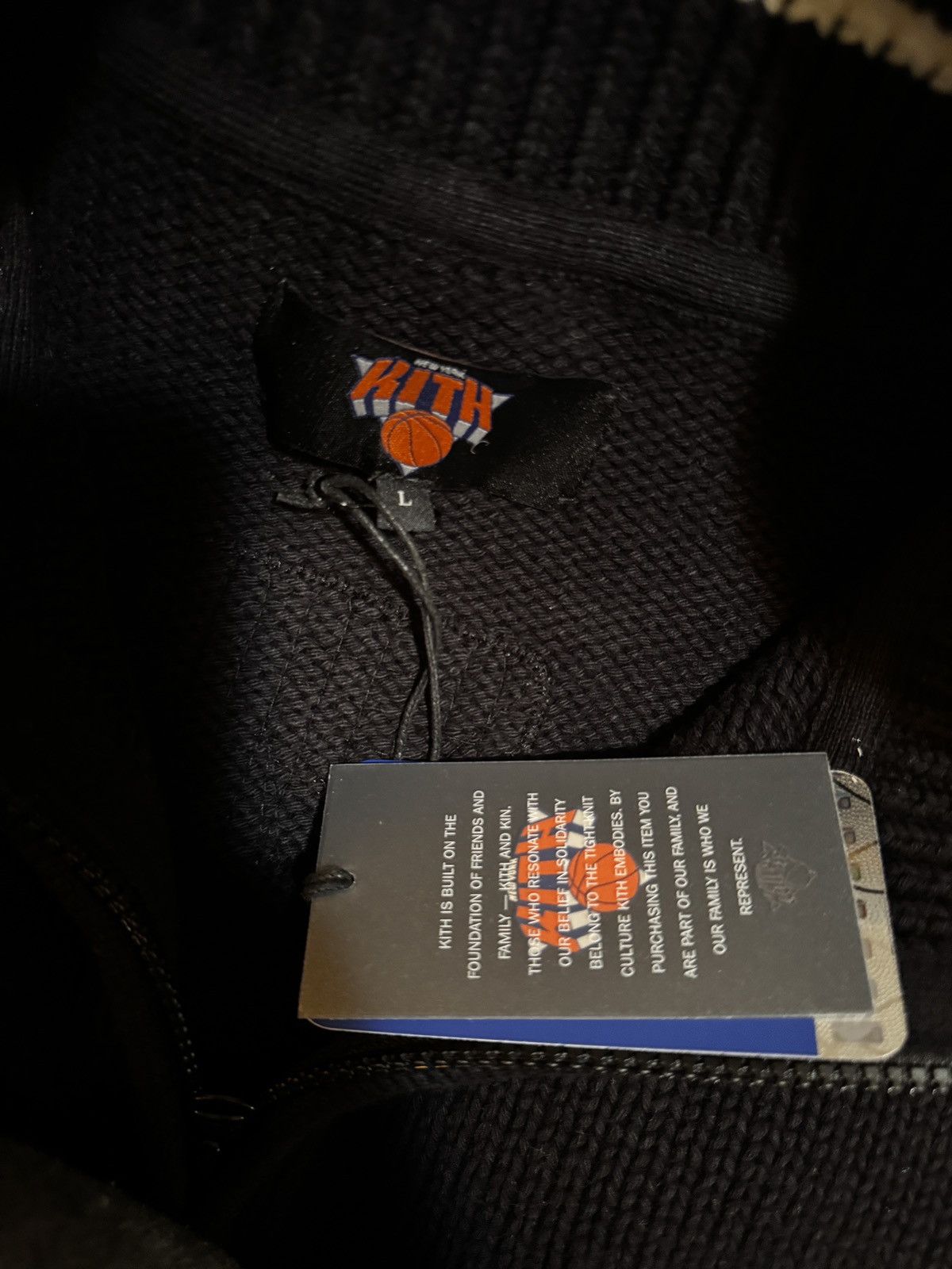 Avirex × Kith Kith knicks avirex wyona full zip sweater black Size US L / EU 52-54 / 3 - 7 Thumbnail