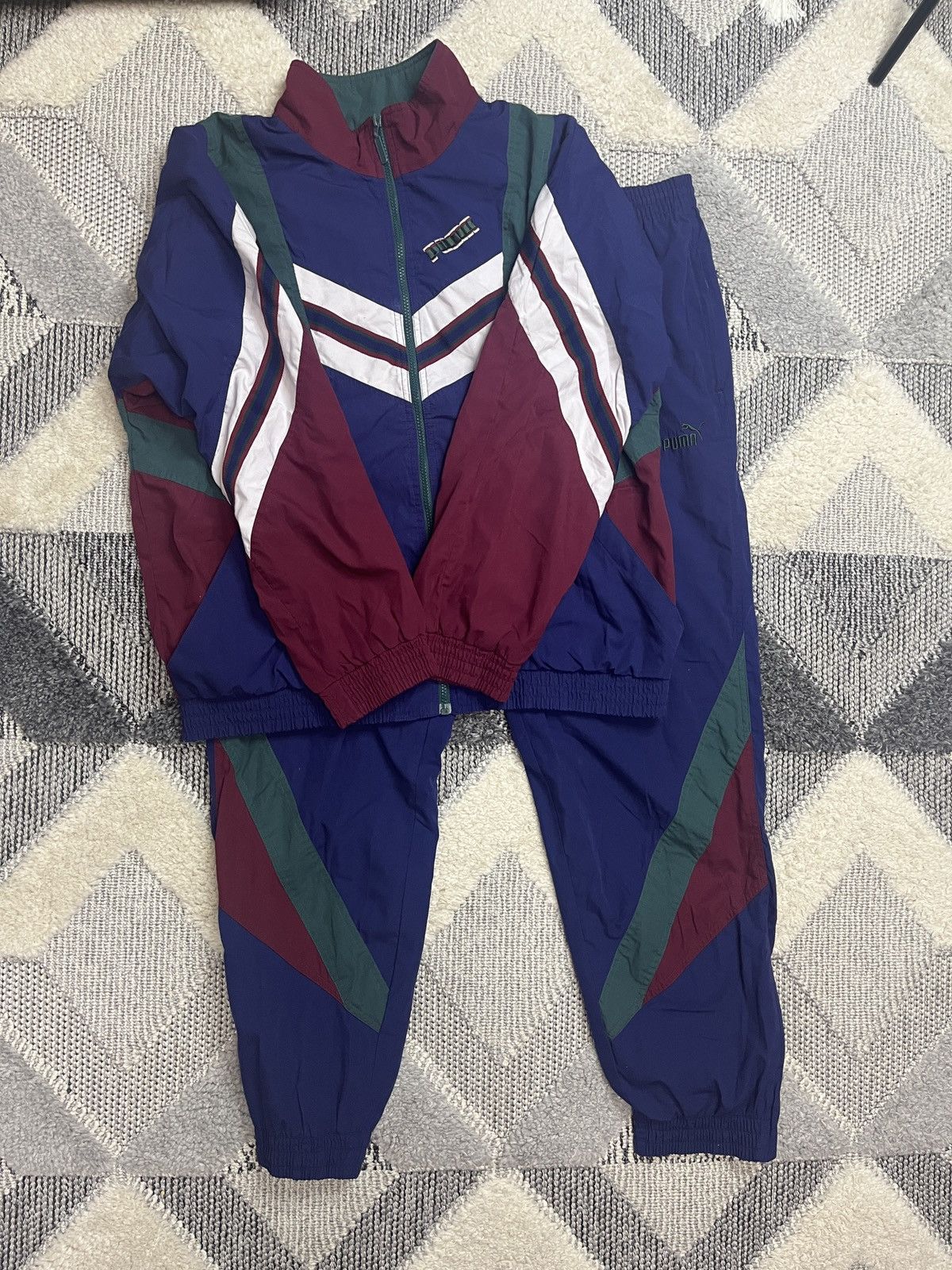 Puma × Vintage PUMA VINTAGE COSTUME ZIP SWEATSHIRT PANTS Size US L / EU 52-54 / 3 - 1 Thumbnail