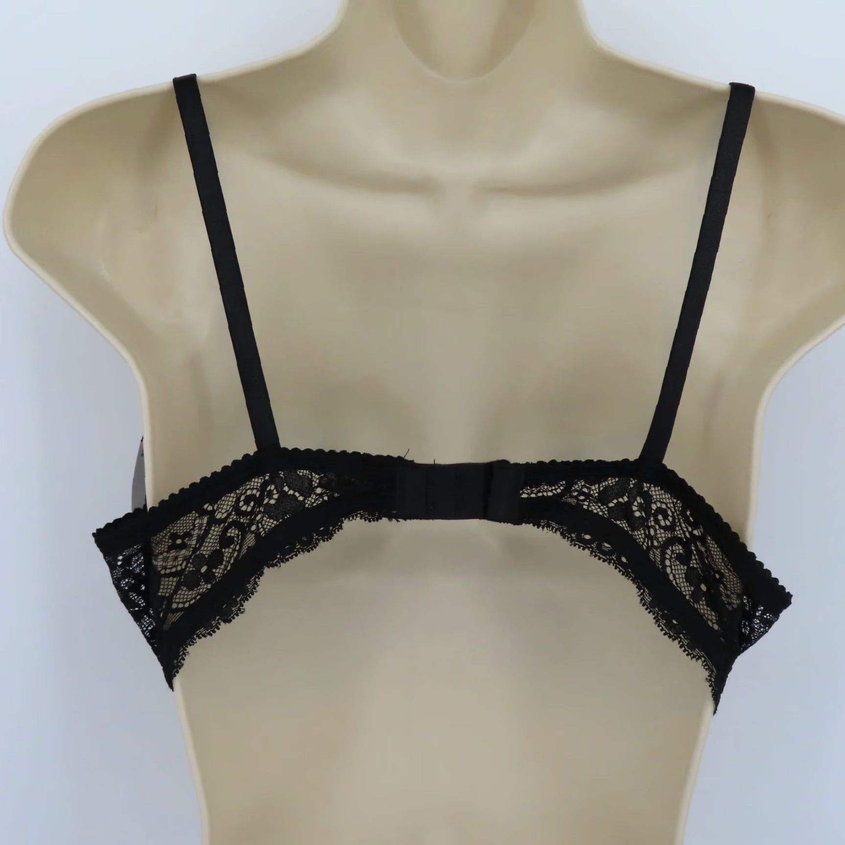 Vintage Smart & Sexy Bra 36C Black Padded Underwire Lace Bow SA276 Women NEW Size ONE SIZE - 5 Thumbnail