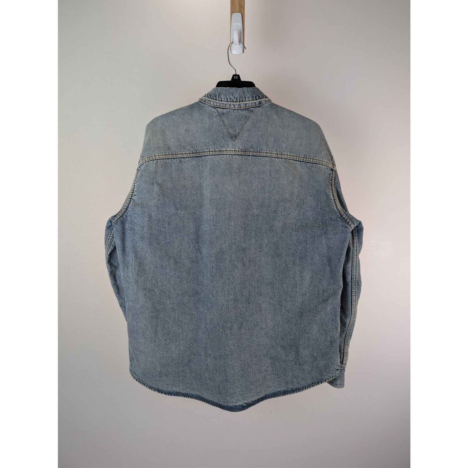 Bottega Veneta o1rshd1 Vintage Ind Denim Lined Shirt Button up Shirt Blue Size US S / EU 44-46 / 1 - 8 Thumbnail