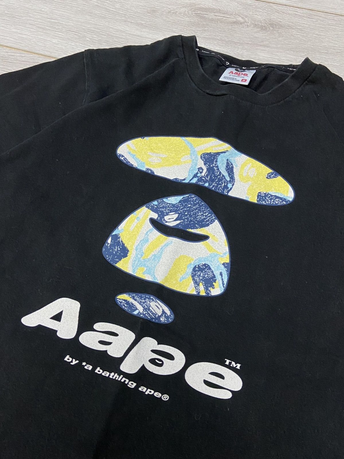 Bape Aape Bape head camo face fad d Tee Size US M / EU 48-50 / 2 - 5 Thumbnail