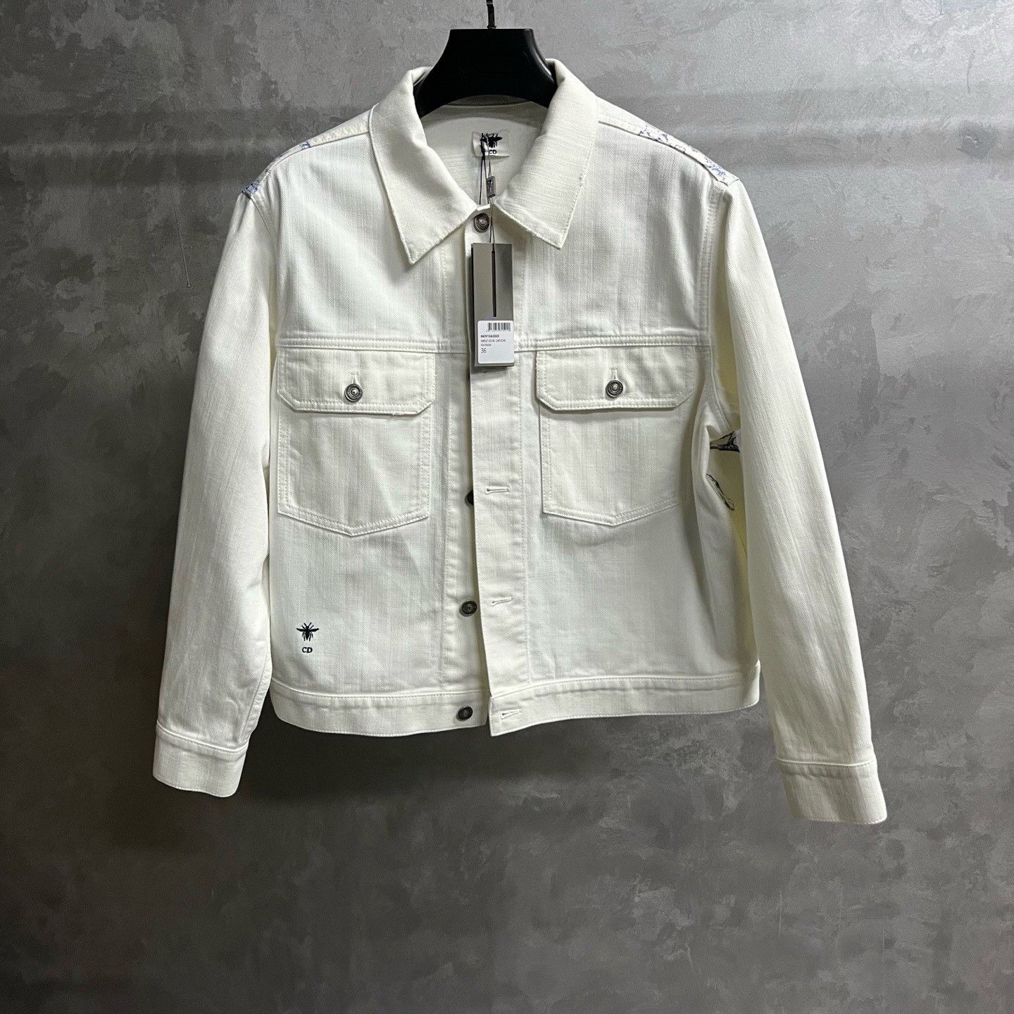 Dior Dior Casual Printed White Light Jacket xxs Men Size US XXS / EU 40 - 1 Thumbnail