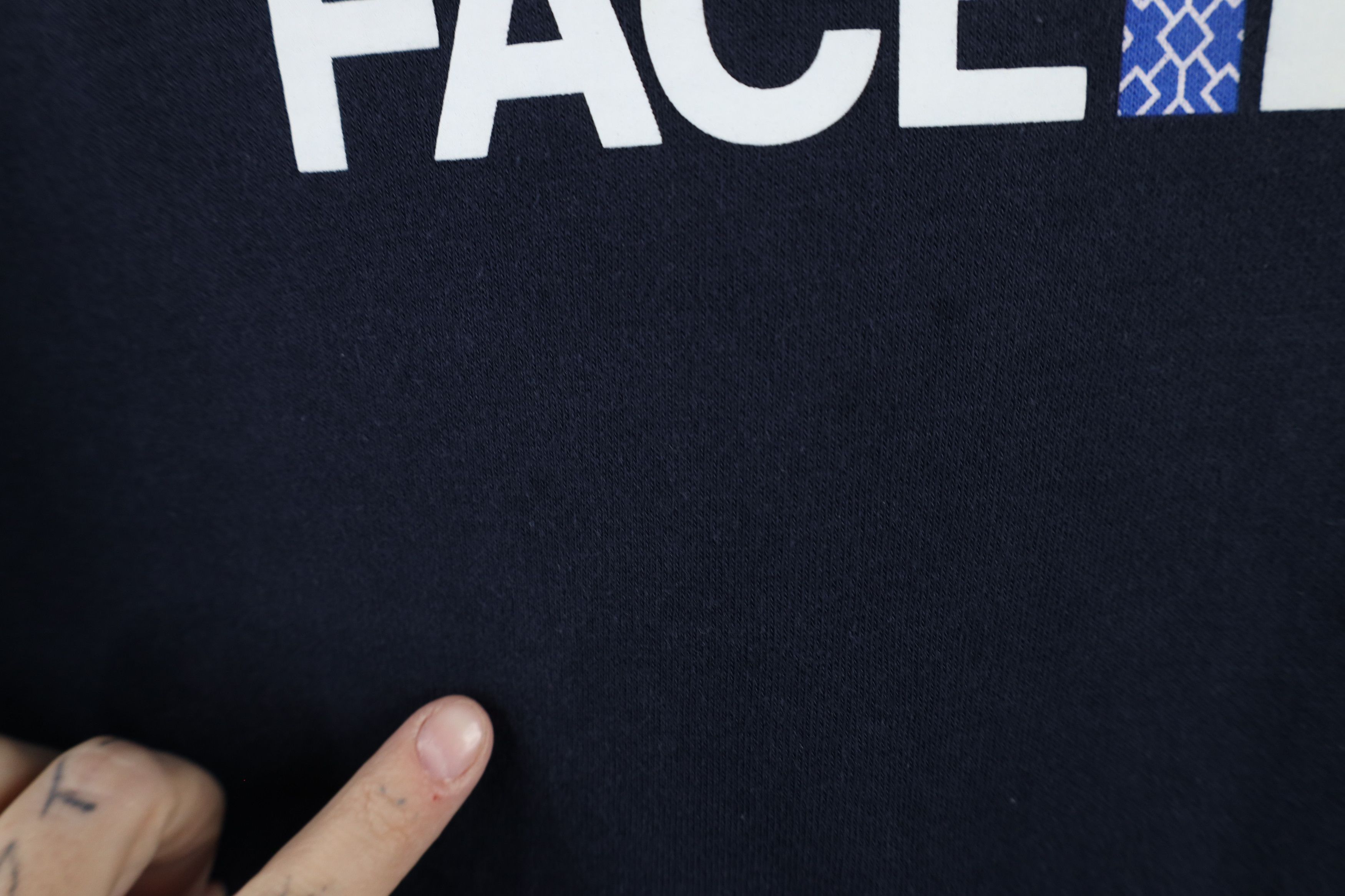 The North Face × Vintage Vintage The North Face Spell Out Big Logo Star Hoodie Blue Size S / US 4 / IT 40 - 5 Thumbnail