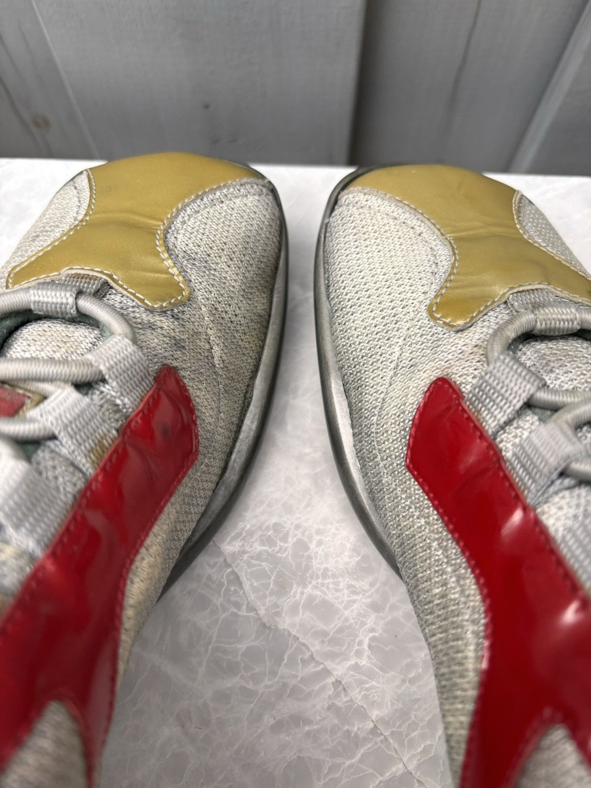 Prada × Vintage Vintage Prada Sneakers 2000s Mesh Sport Square Toe 90s 3876 Size US 8 / IT 38 - 15 Thumbnail
