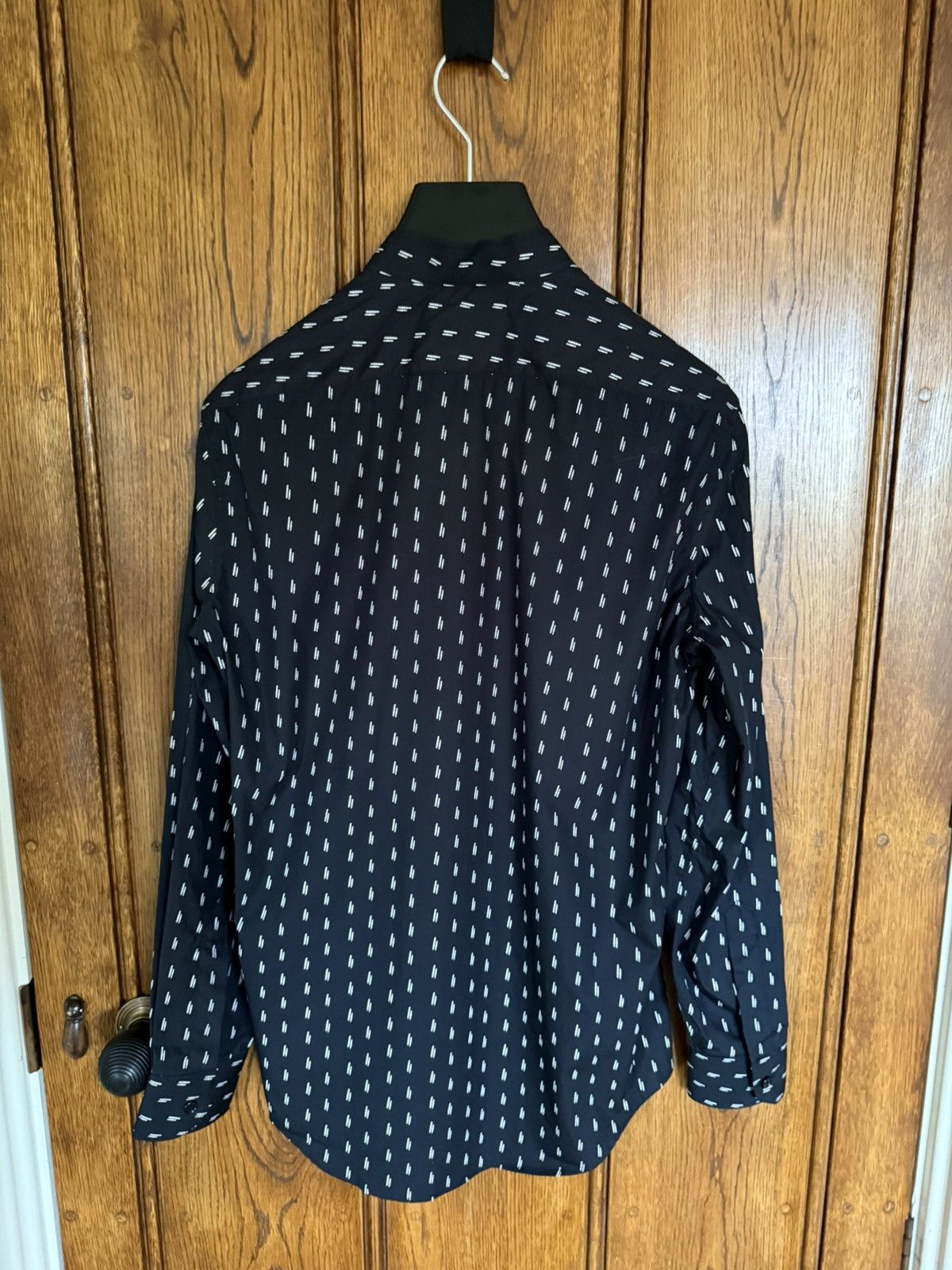 Celine SS19 Celine stand up collar black shirt Hedi Slimane 37 BNWT Size US S / EU 44-46 / 1 - 13 Thumbnail