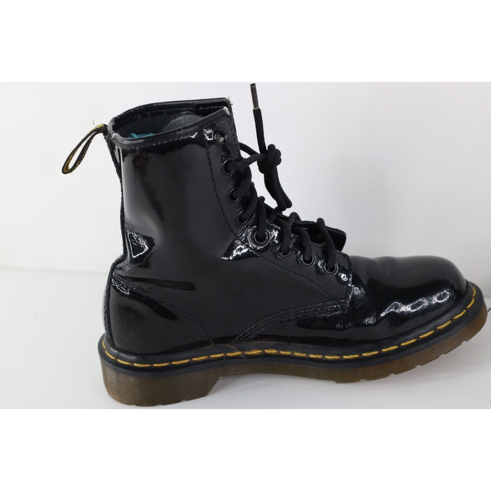 Dr. Martens Vintage 90s Y2K Dr Martens Patent Leather Combat Boots Size US 6 / IT 36 - 7 Thumbnail