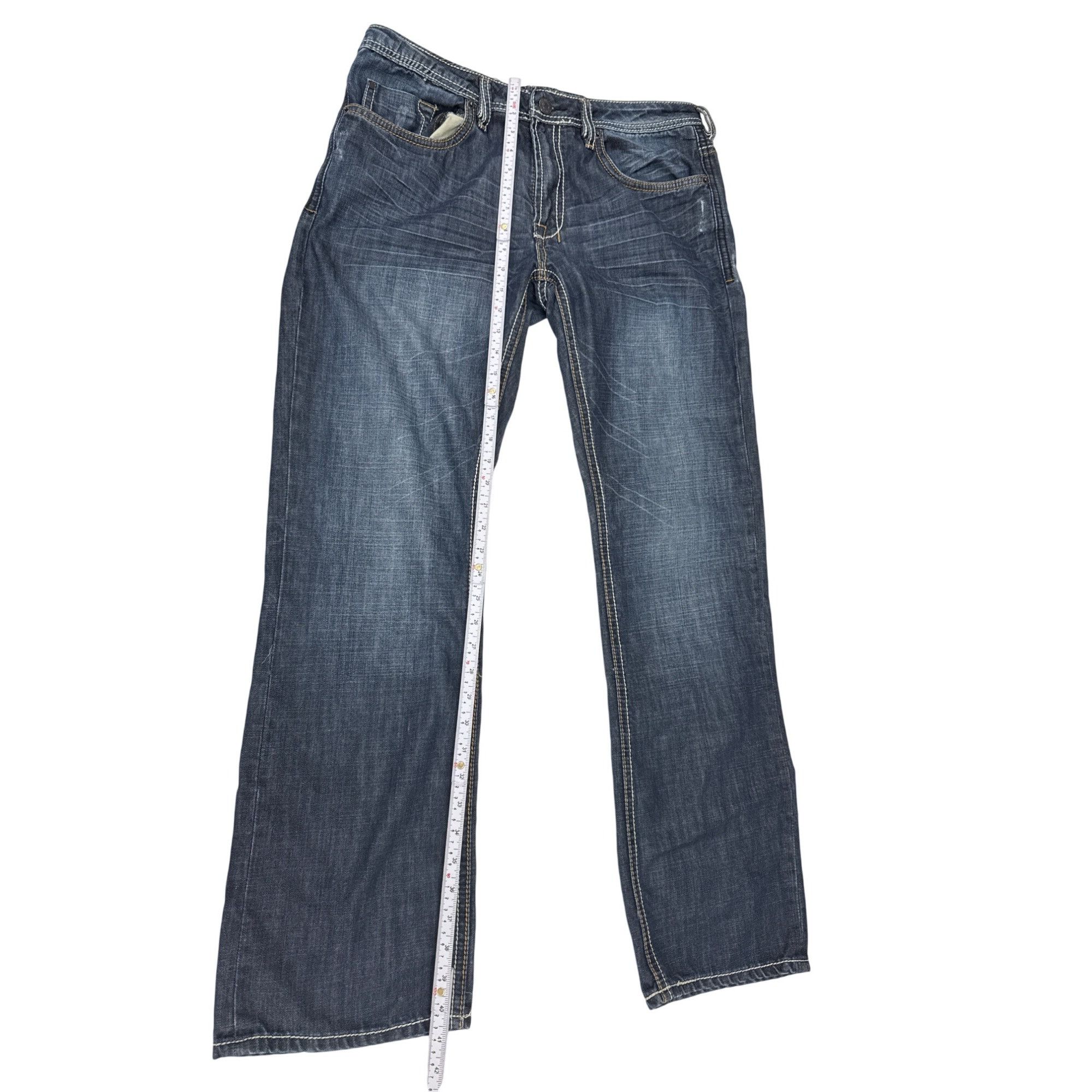 Buffalo David Bitton Buffalo David Bitton Mens Blue Denim Jeans 34W x 32L SKU 741 Size US 34 / EU 50 - 1 Thumbnail