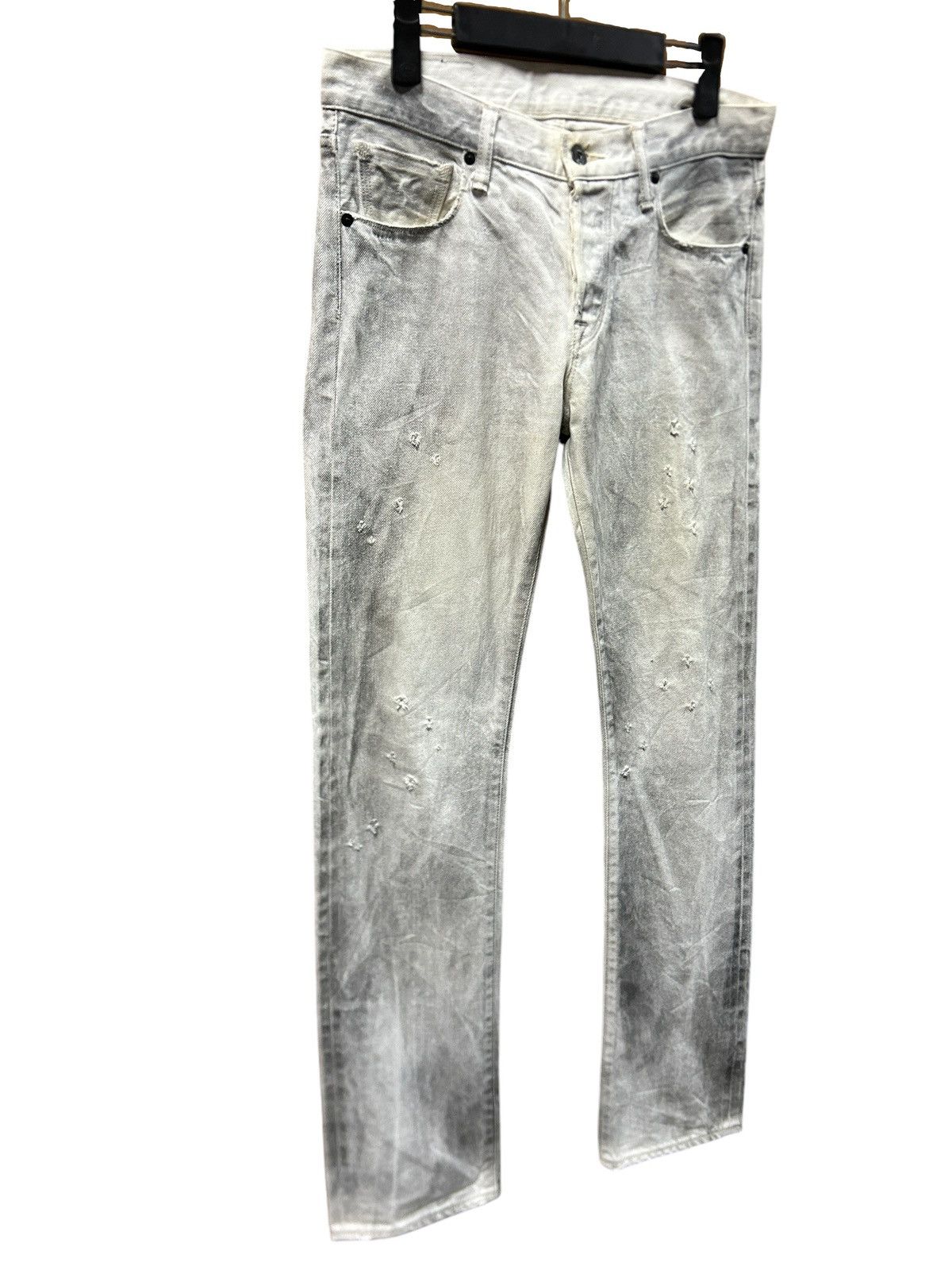 Japanese Brand × KURO × Vintage Vintage Kuro ‘Graphite’ Rare White Fade Selvedge Jeans Size US 31 - 3 Thumbnail