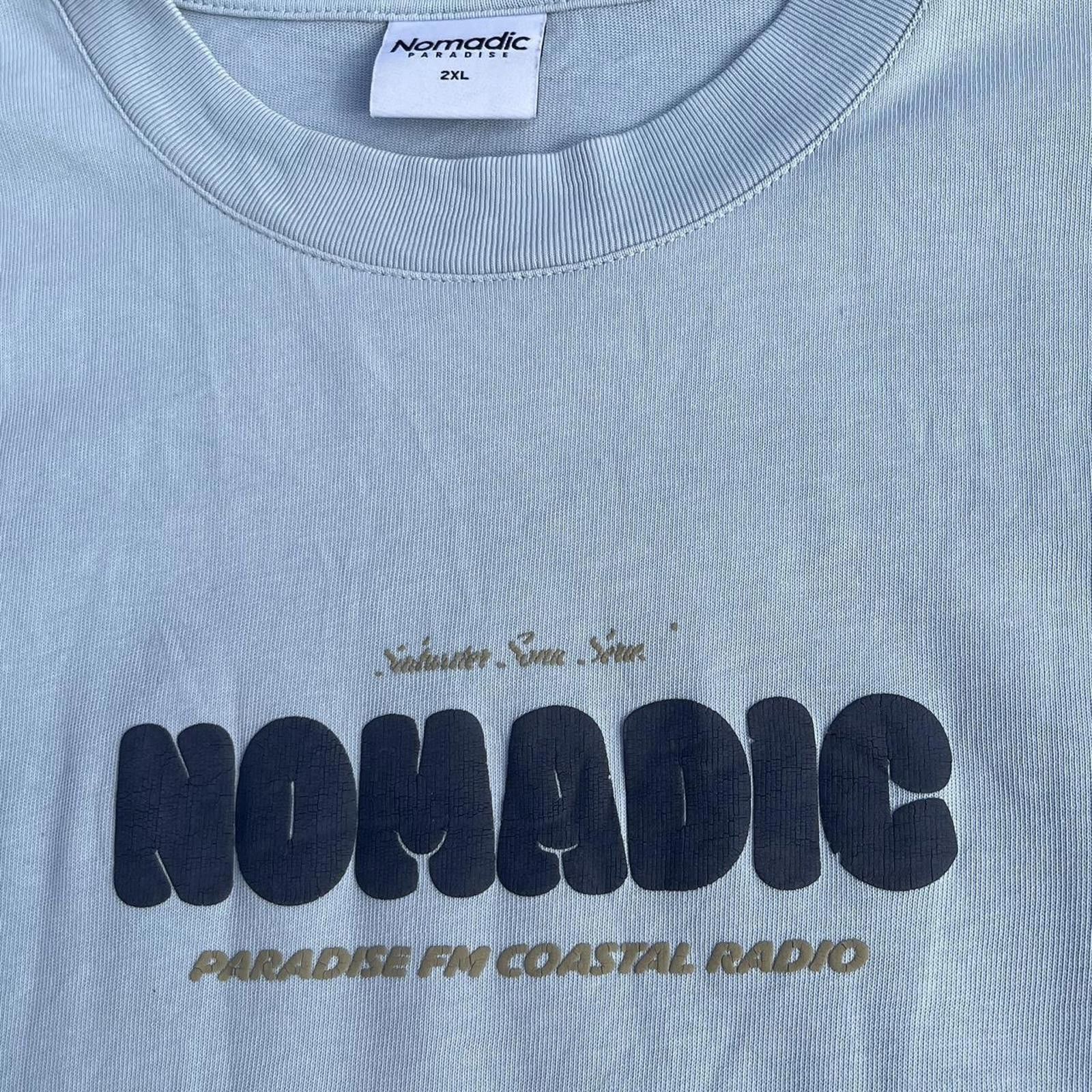 Designer Nomadic Paradise Men's Blue Shirt Size US XXL / EU 58 / 5 - 3 Thumbnail
