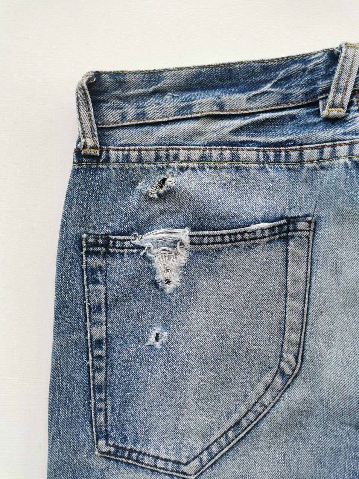 Replay Replay Distressed Denim Jeans 32/34.5 Size US 32 / EU 48 - 10 Thumbnail