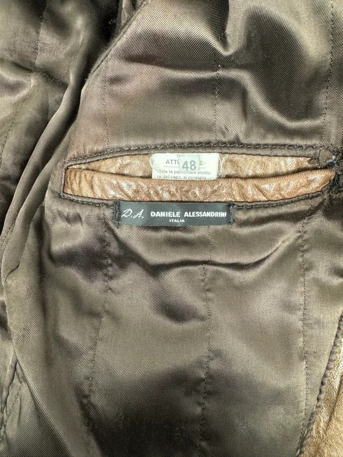 Daniele Alessandrini 2000s Daniele Alessandrini Brown Leather Jacket Size US M / EU 48-50 / 2 - 11 Thumbnail