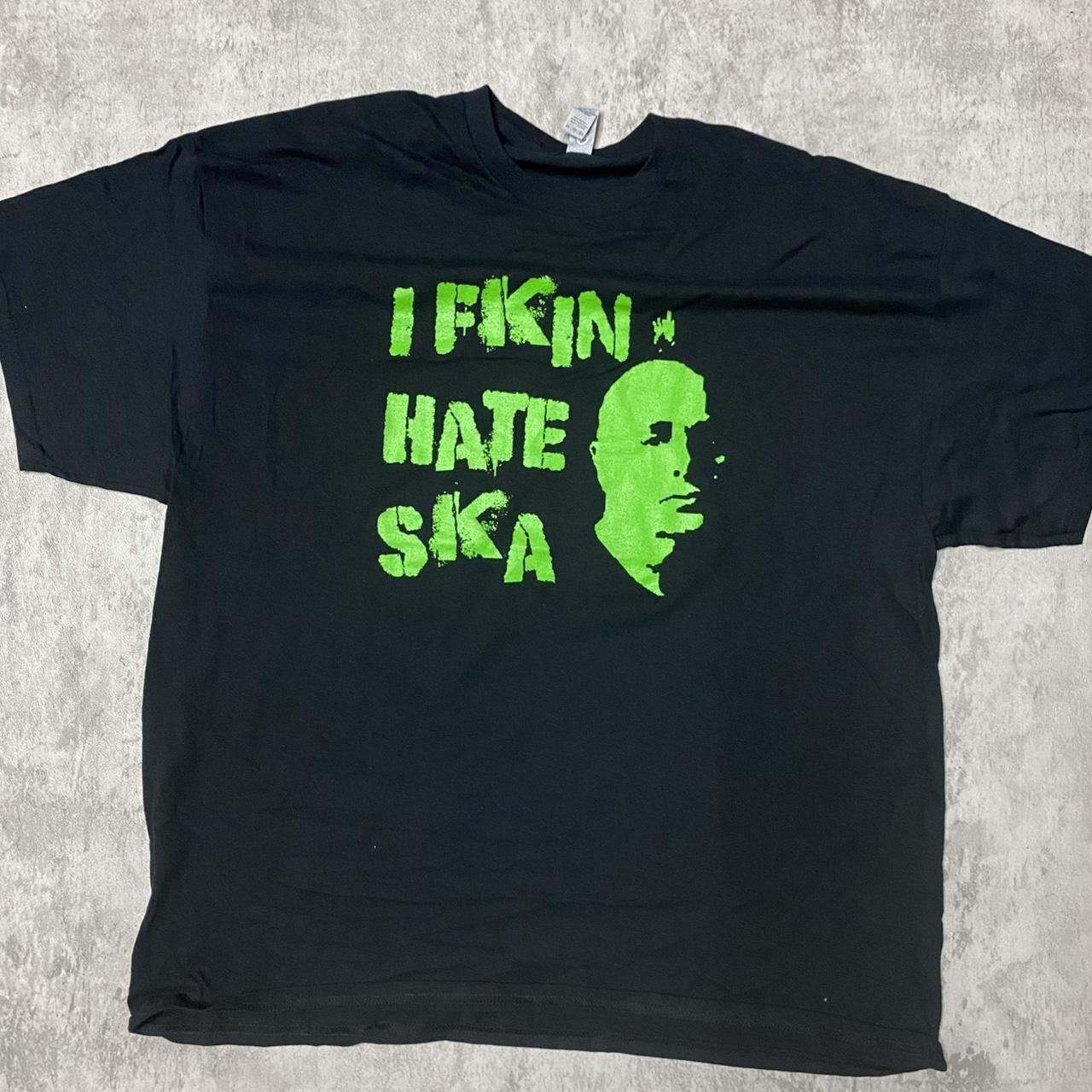Other Black & green I F**king Hate Ska T-Shirt #skacore Size US XXL / EU 58 / 5 - 1 Thumbnail