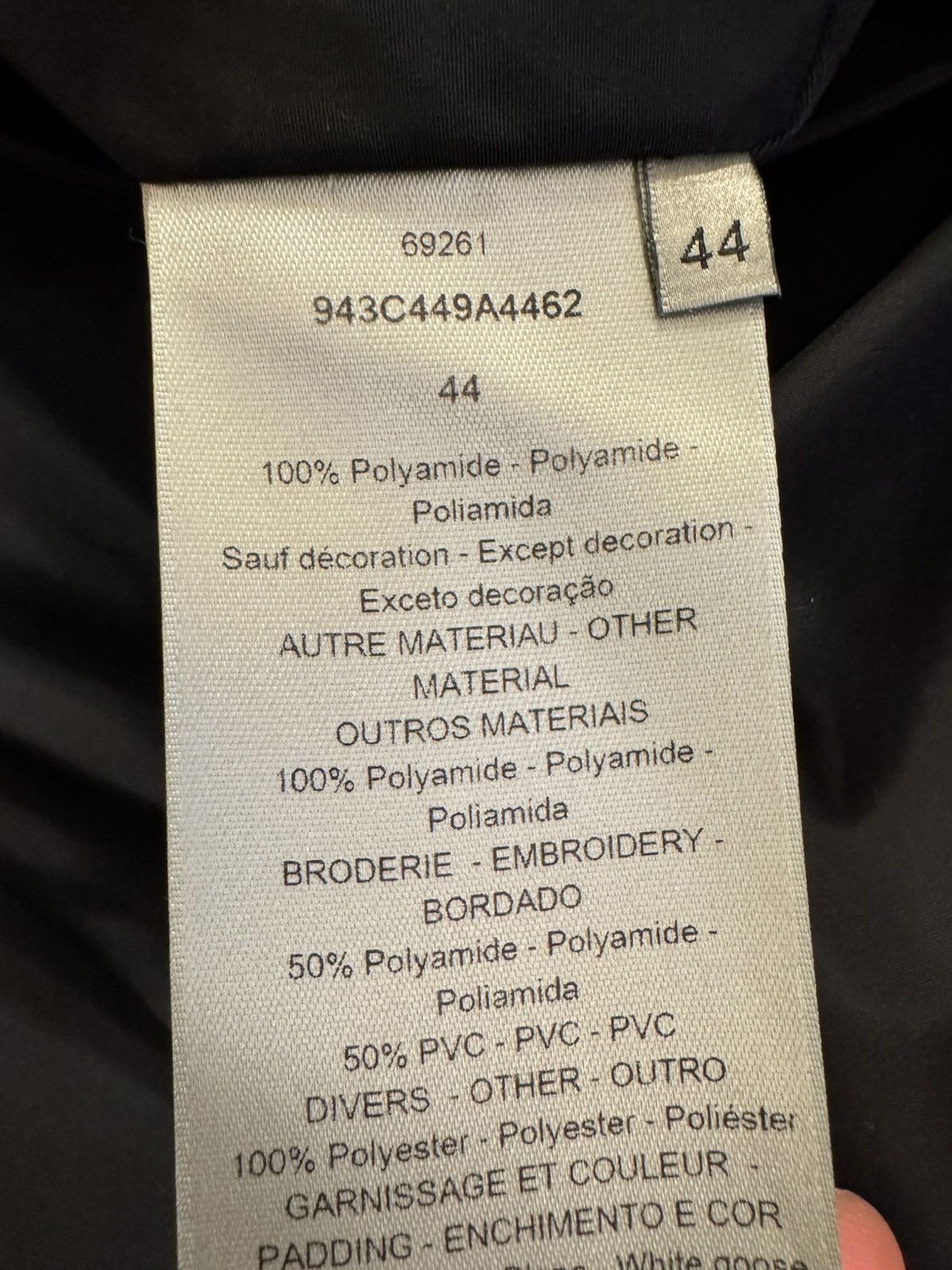 Dior Dior Oblique Puffer Jacket Gunmetal Grey Size US S / EU 44-46 / 1 - 11 Thumbnail