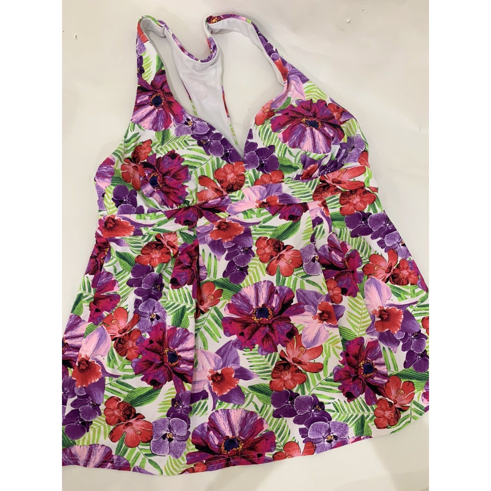 Lands' End VINTAGE? No. Lands' End Tankini Swimsuit 2 Piece Women Size 6 Pink Regular Size ONE SIZE - 2 Thumbnail