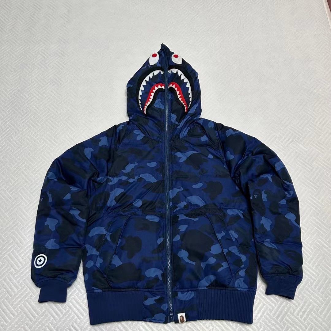 COLOR CAMO SHARK DOWN JACKET