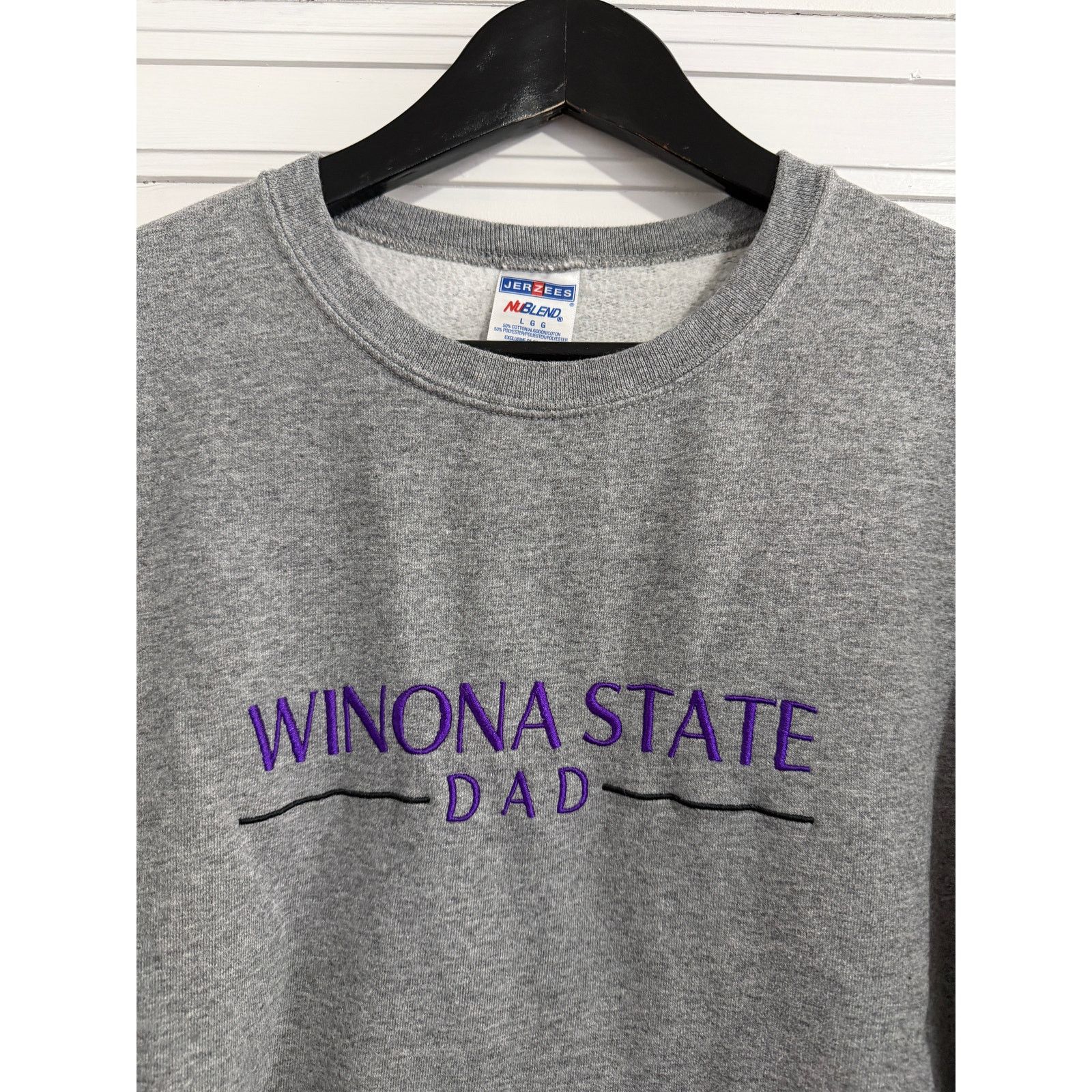 Jerzees Winona State University Warriors Dad Crewneck Size Large Size US L / EU 52-54 / 3 - 2 Thumbnail
