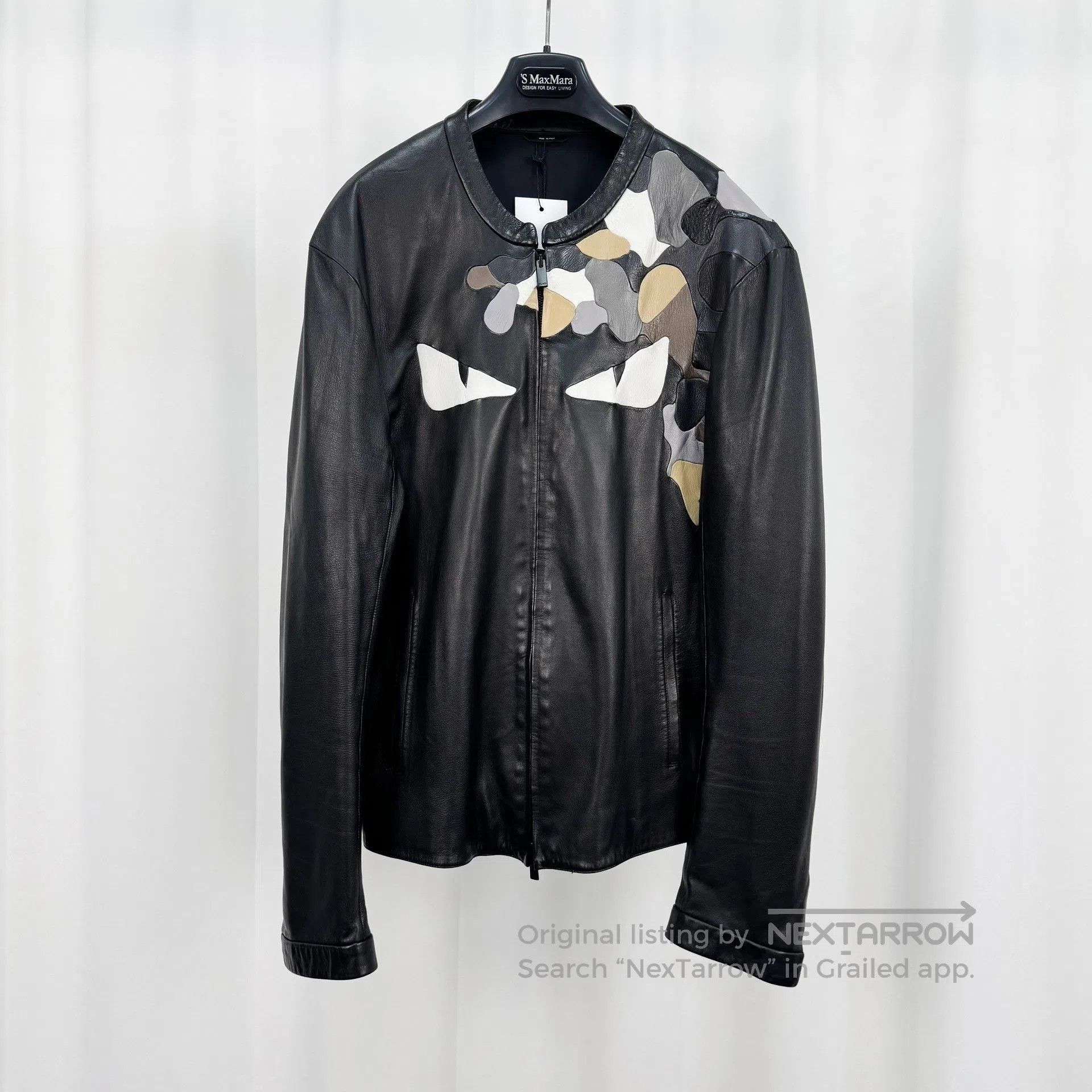 Fendi Fendi Little Monster Leather Jacket. Size US L / EU 52-54 / 3 - 1 Thumbnail